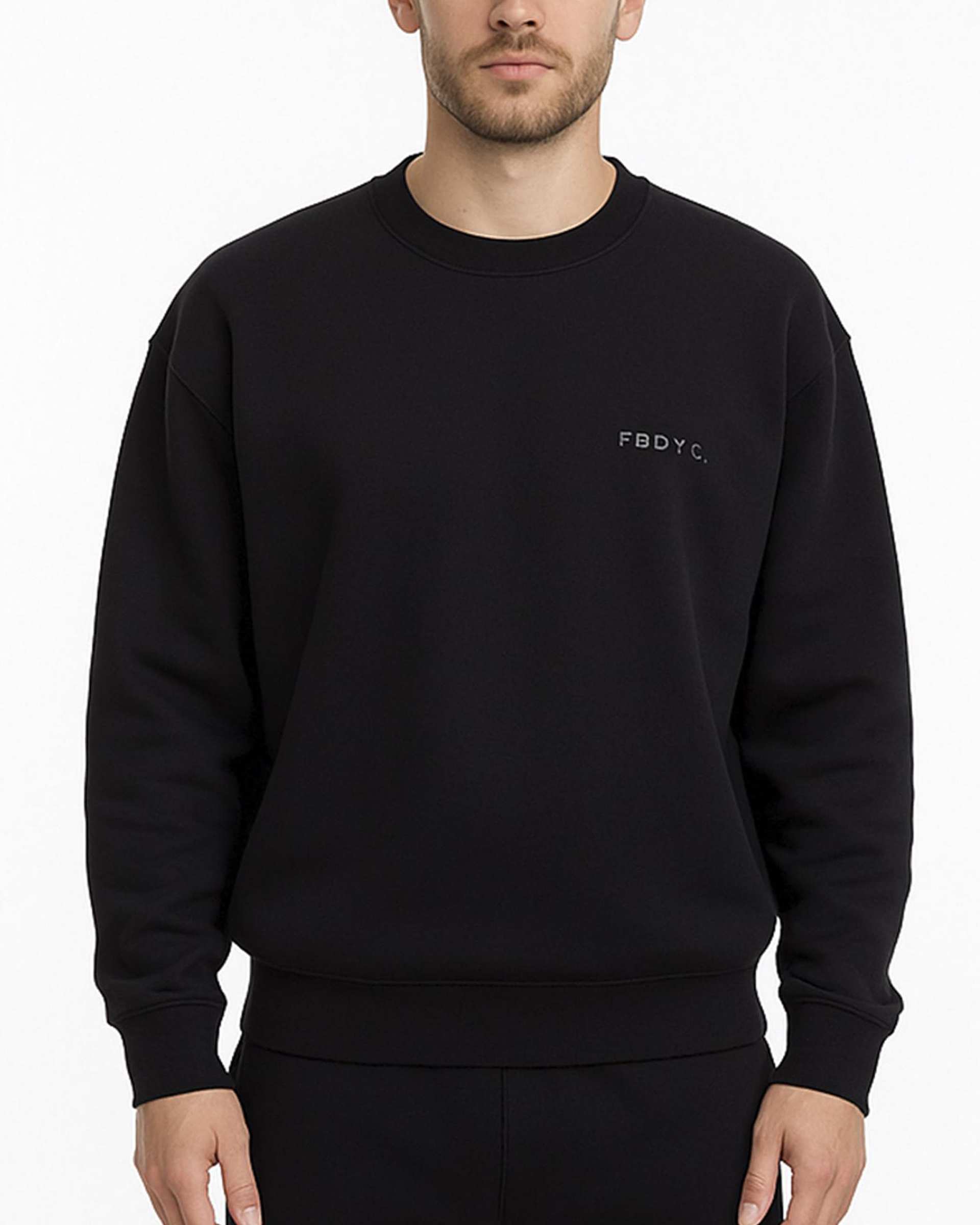 سویشرت مردانه مشکی فدیکو Fedyco کد 1032509