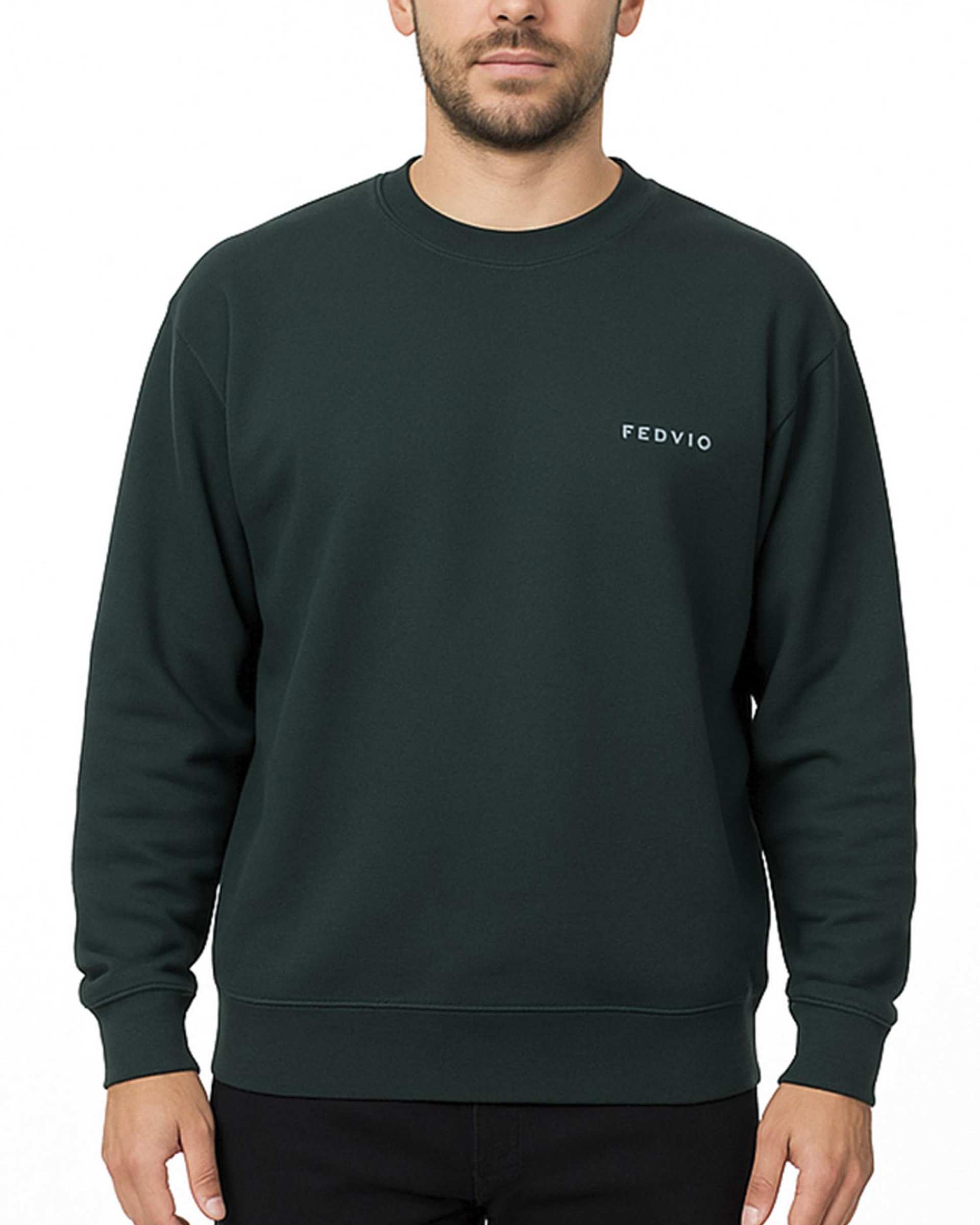 سویشرت مردانه سبز فدیکو Fedyco کد 1032509