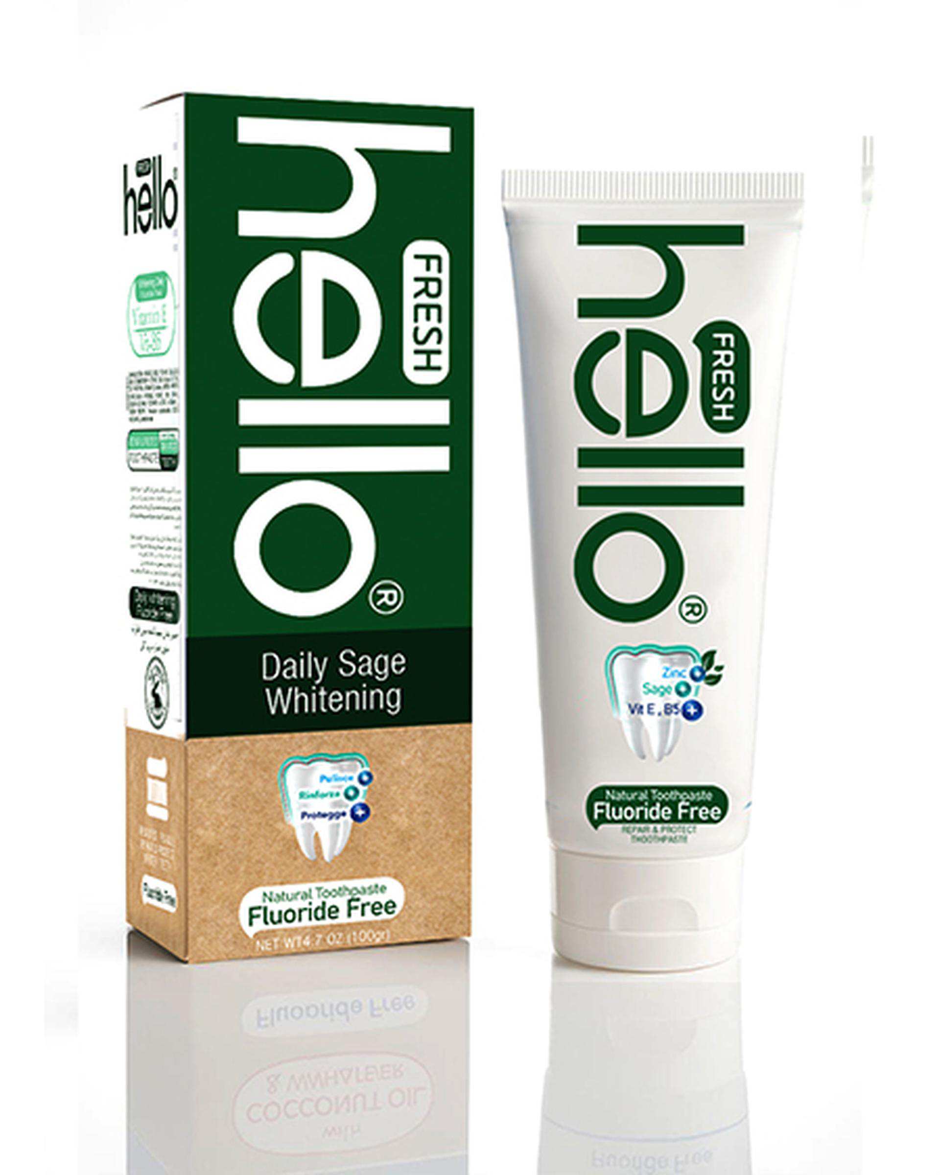 خمیر دندان تخصصی بدون فلوراید هلو فرش Hello Fresh حجم 100gr