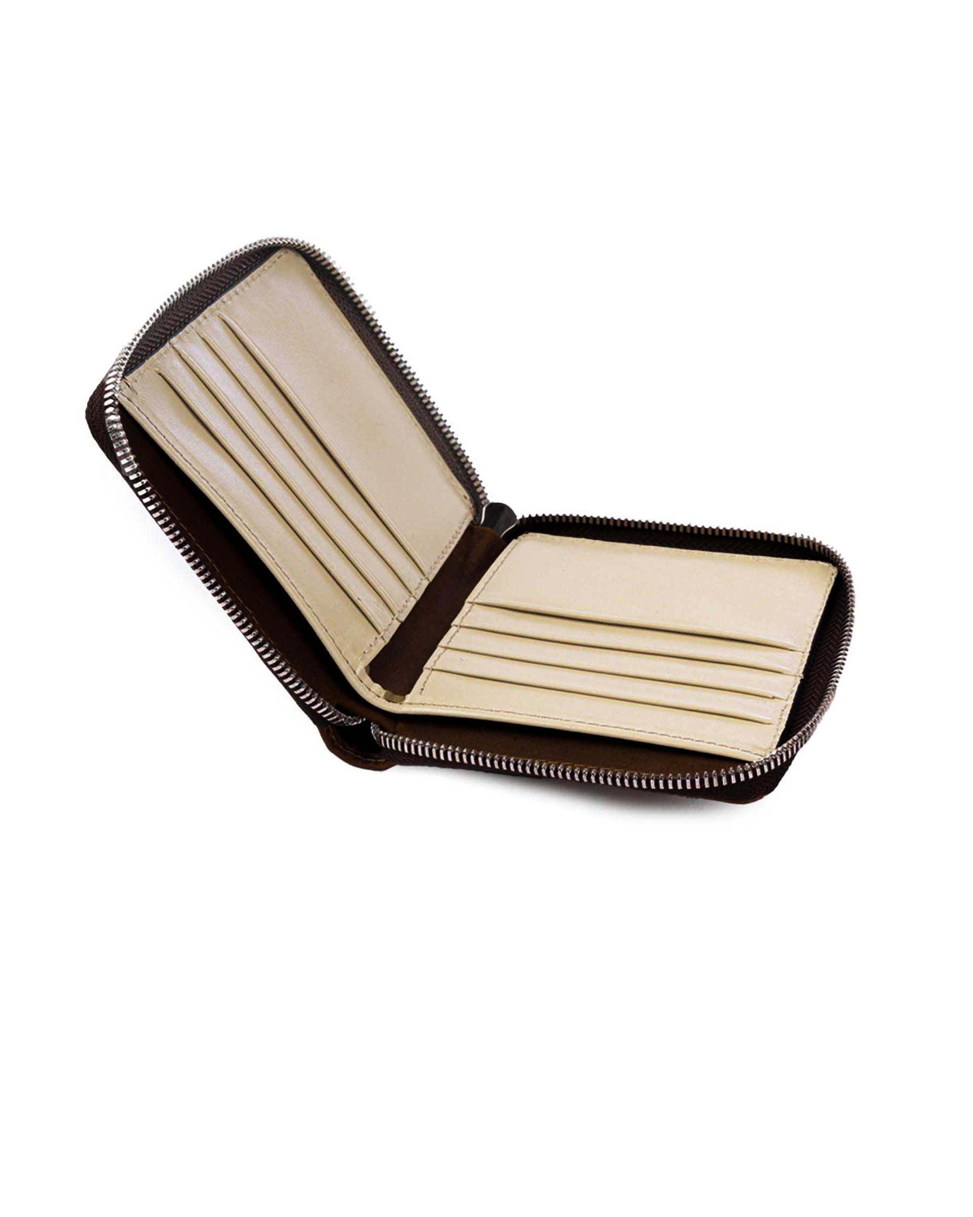 کیف پول چرم مردانه قهوه ای بیسراک Bisrak کد NL-Ila-CH163