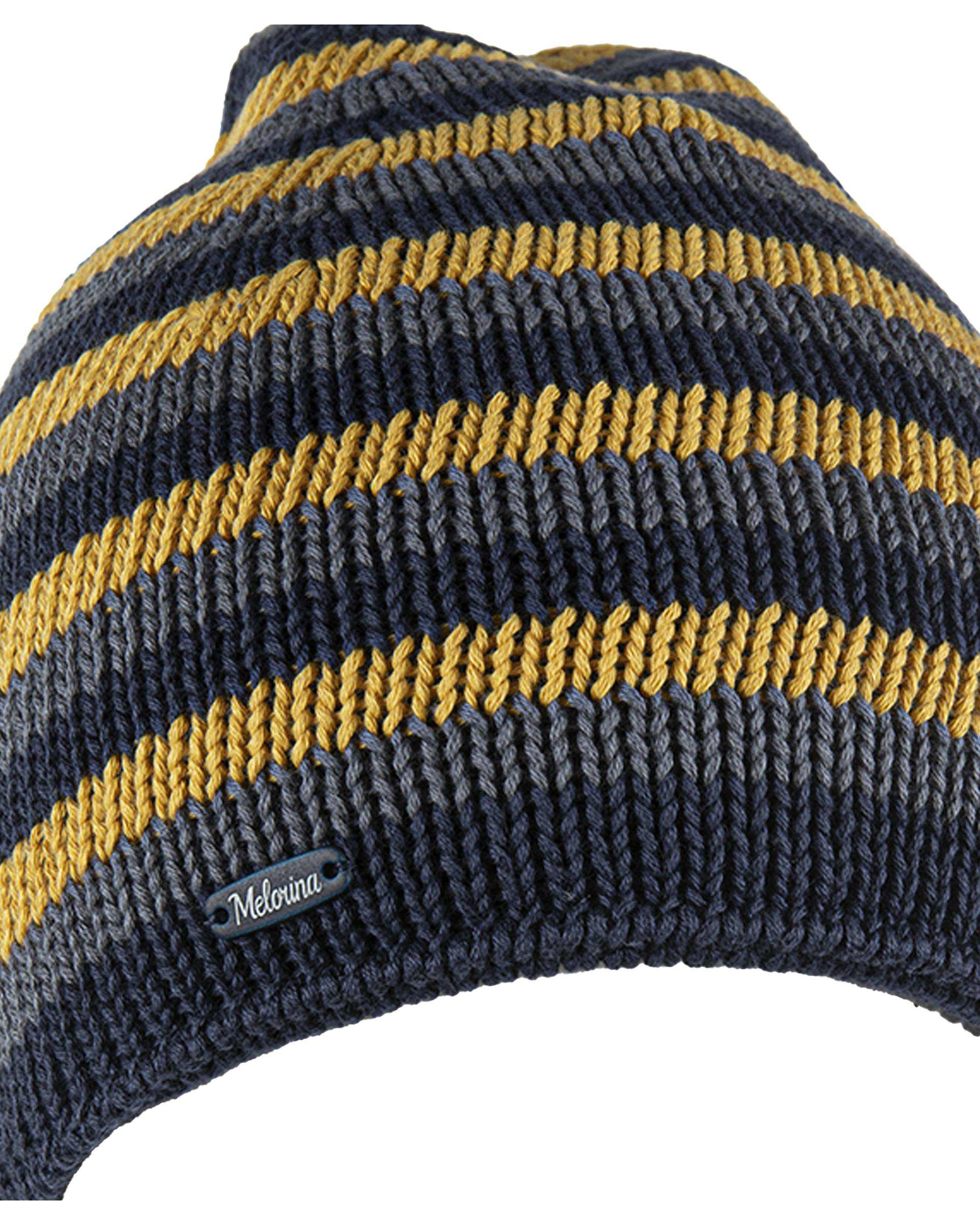 کلاه بچگانه دورو رینگر سرمه ای زرد ملورینا Melorina کد 09308