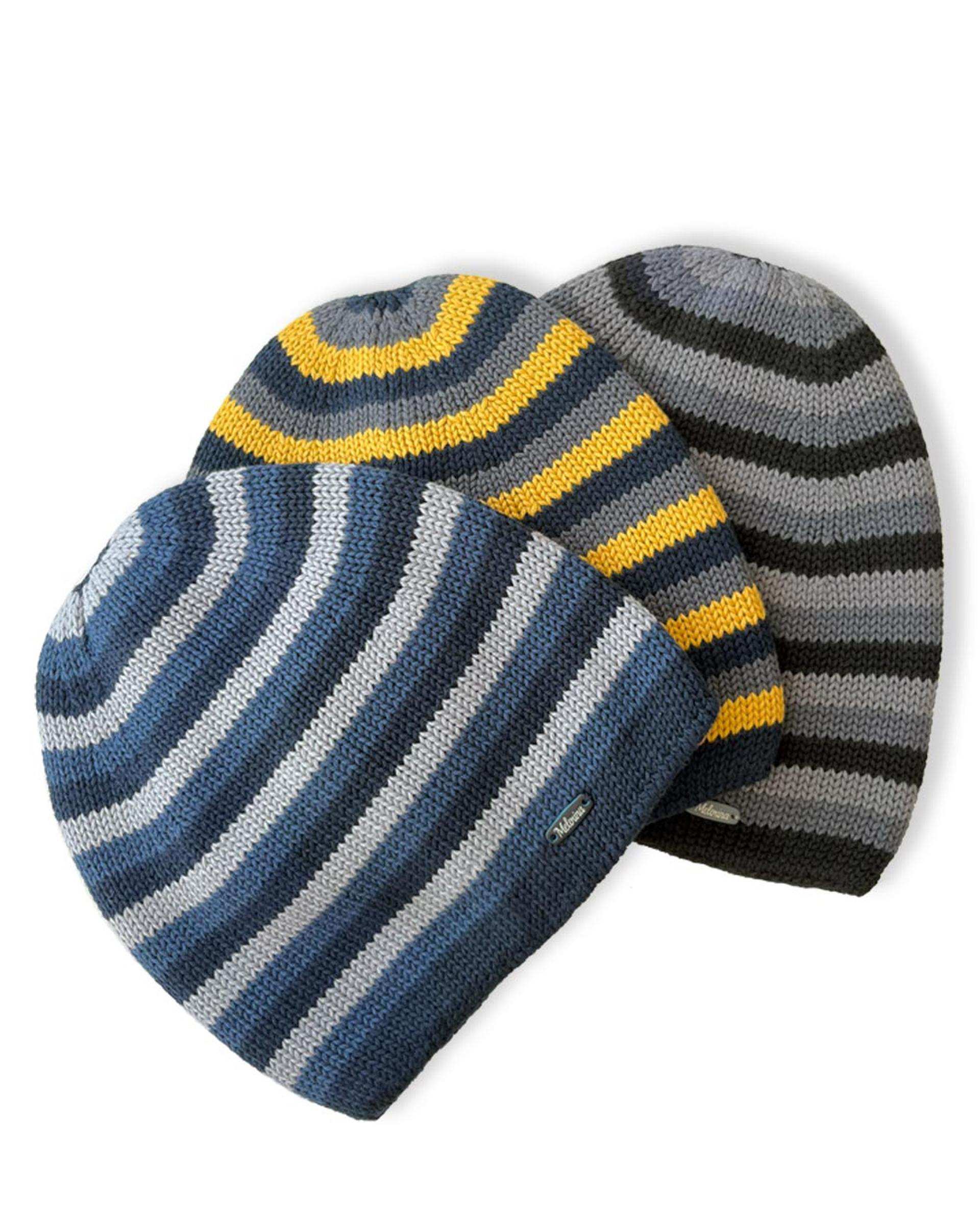 کلاه بچگانه دورو رینگر سرمه ای زرد ملورینا Melorina کد 09308