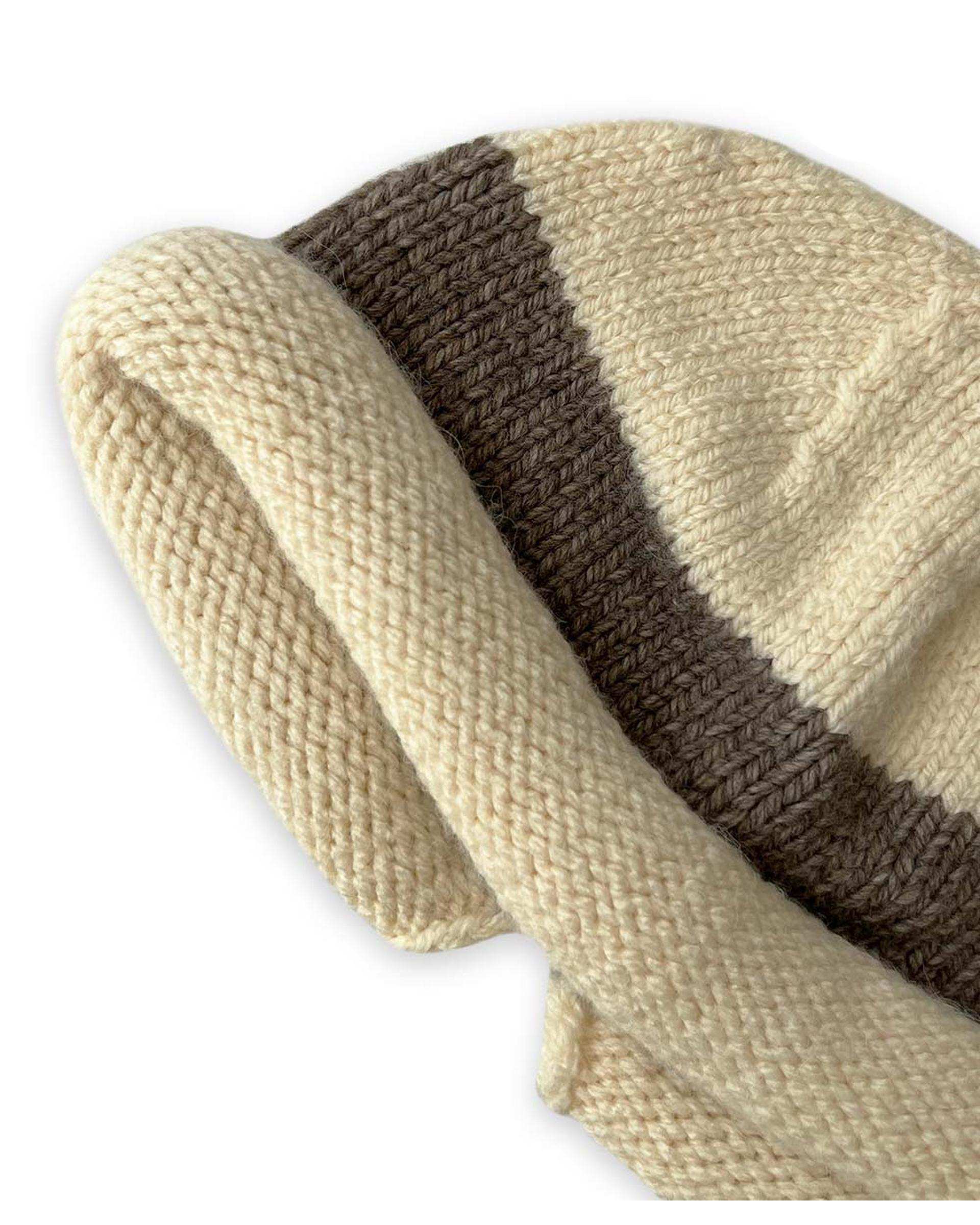 ست کلاه و شال گردن دخترانه نسکافه ای ملورینا Melorina کد 09310