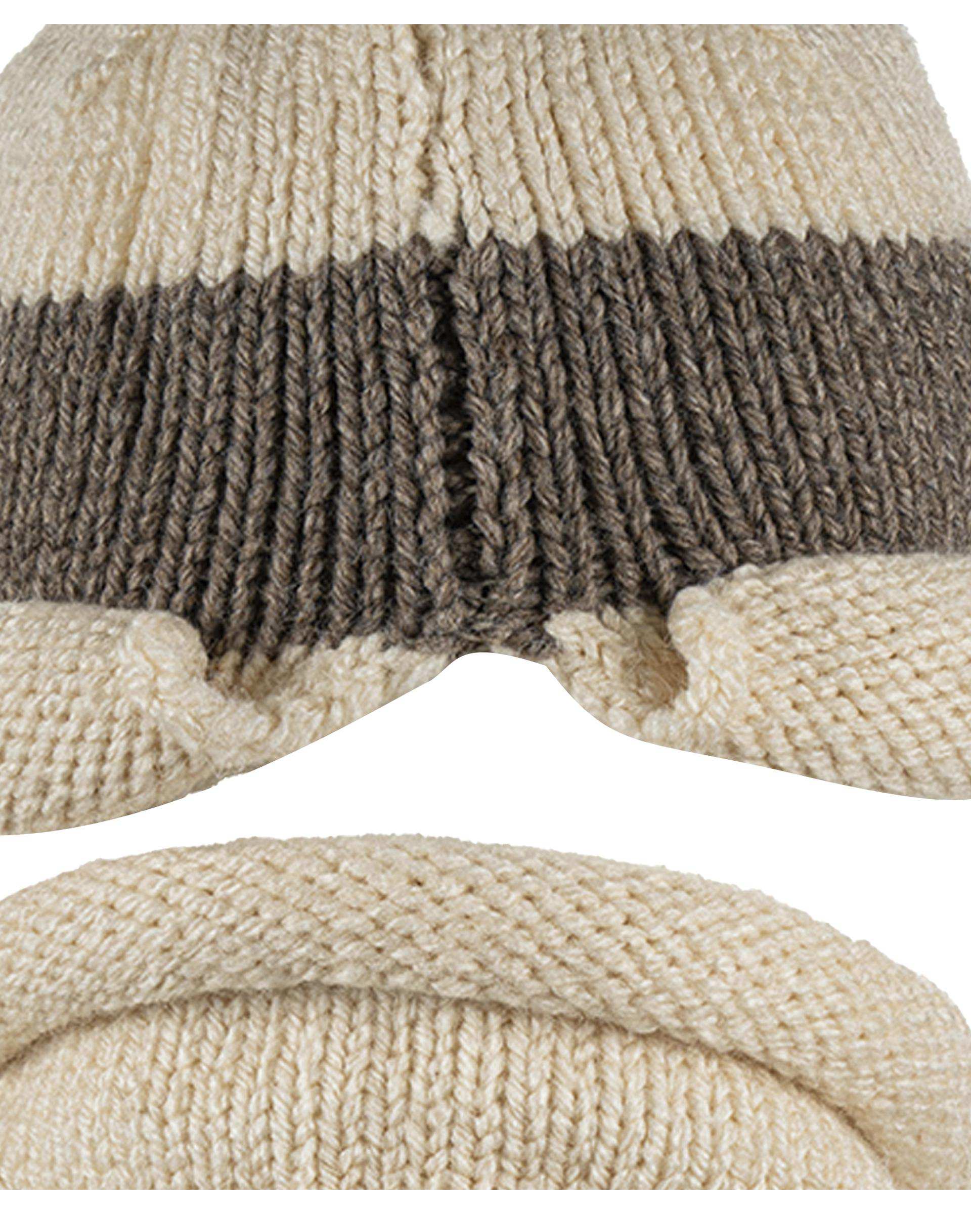 ست کلاه و شال گردن دخترانه نسکافه ای ملورینا Melorina کد 09310