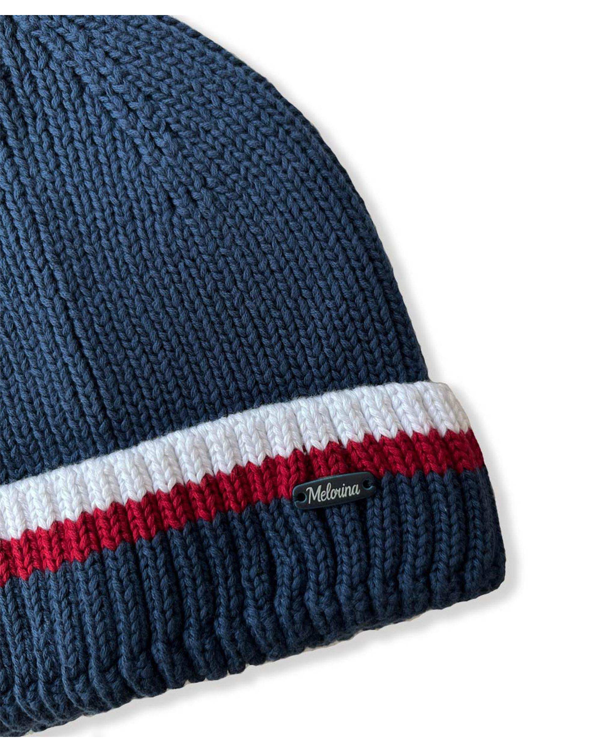 ست کلاه و شال گردن بچگانه ملورینا Melorina طرح ریپ حاشیه کد 09202