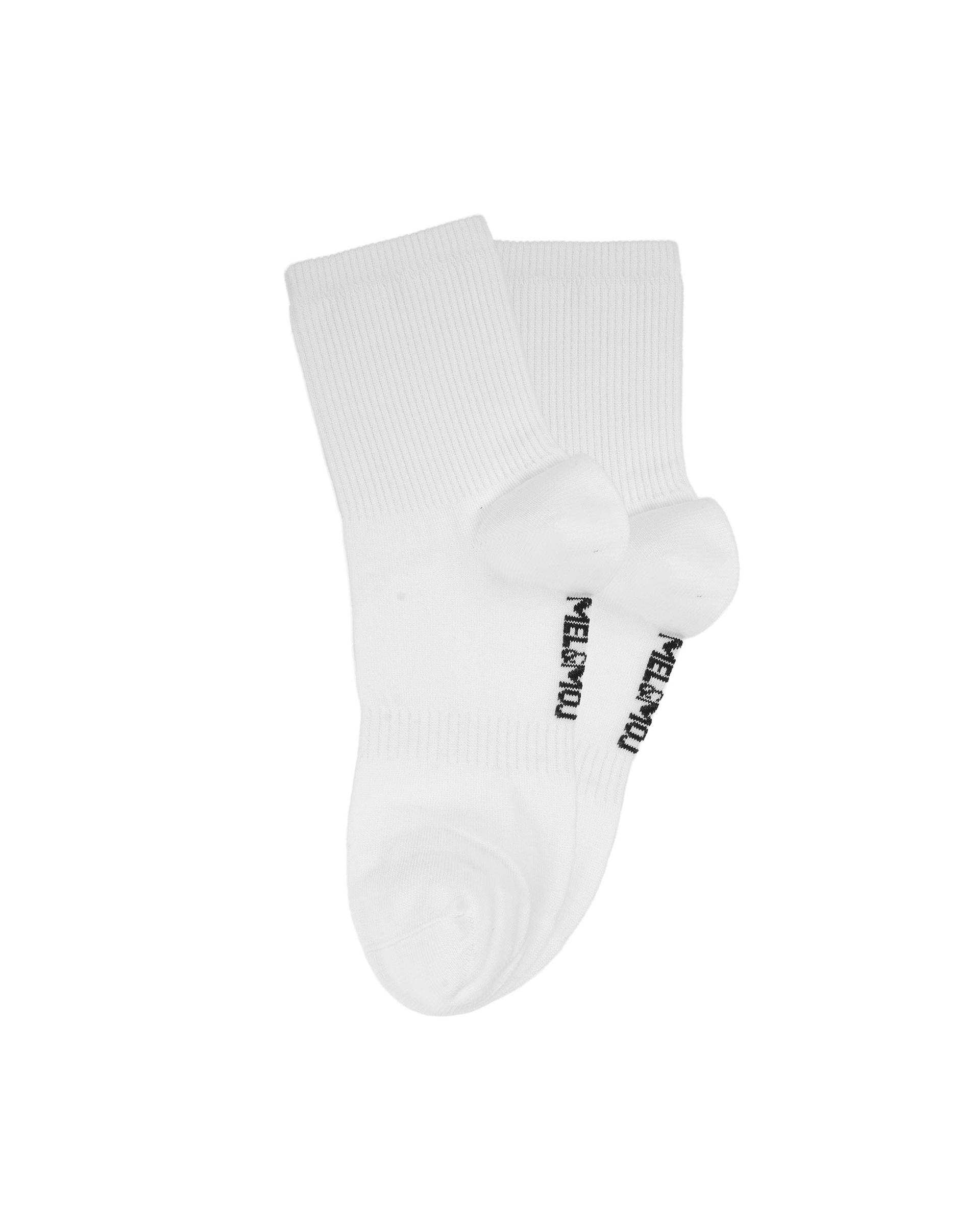 جوراب ساق بلند زنانه سفید مل اند موژ Mel & Moj کد W08920