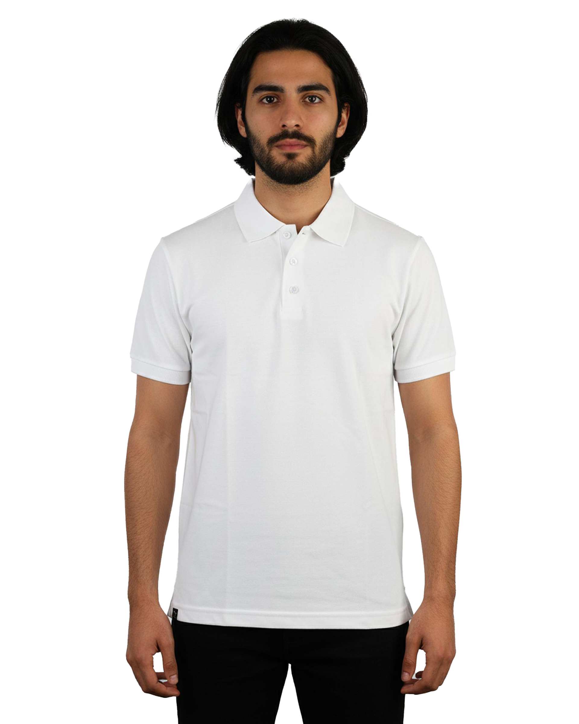 پولوشرت مردانه سفید مل اند موژ Mel & Moj کد M09001