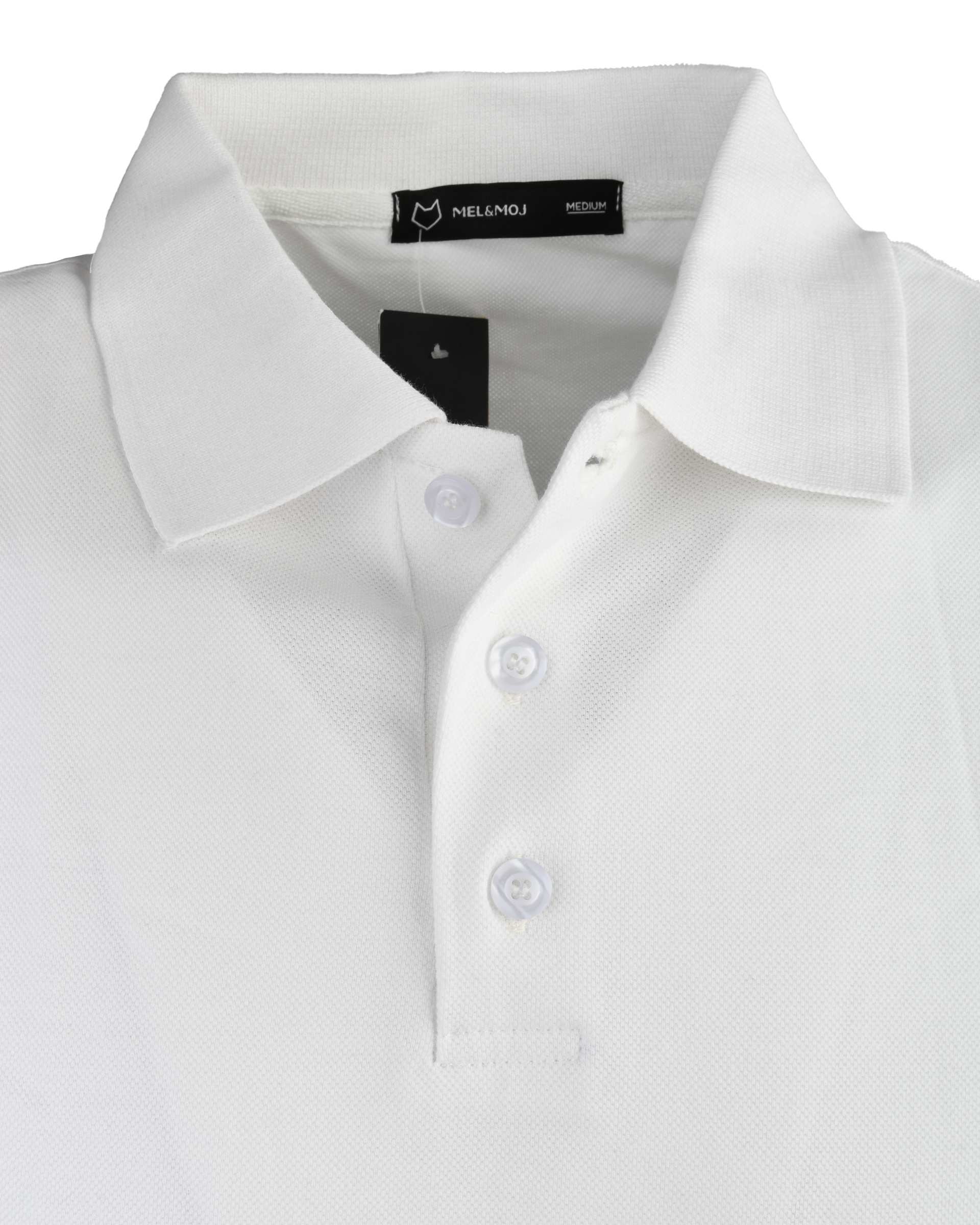 پولوشرت مردانه سفید مل اند موژ Mel & Moj کد M09001