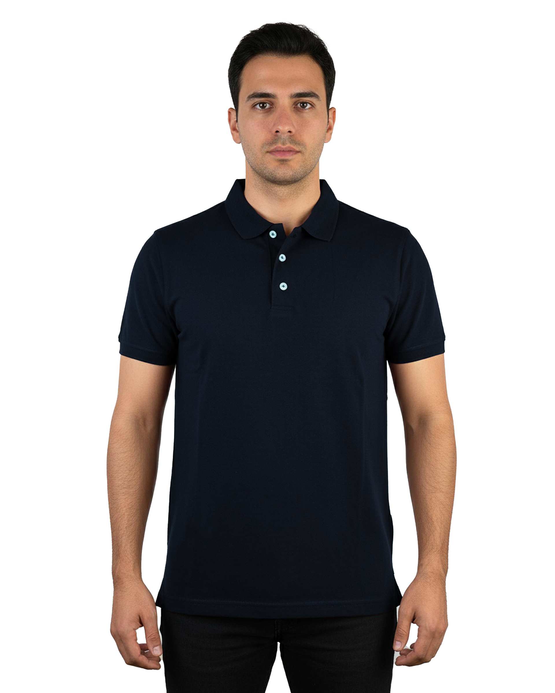 پولوشرت مردانه سرمه ای مل اند موژ Mel & Moj کد M09001