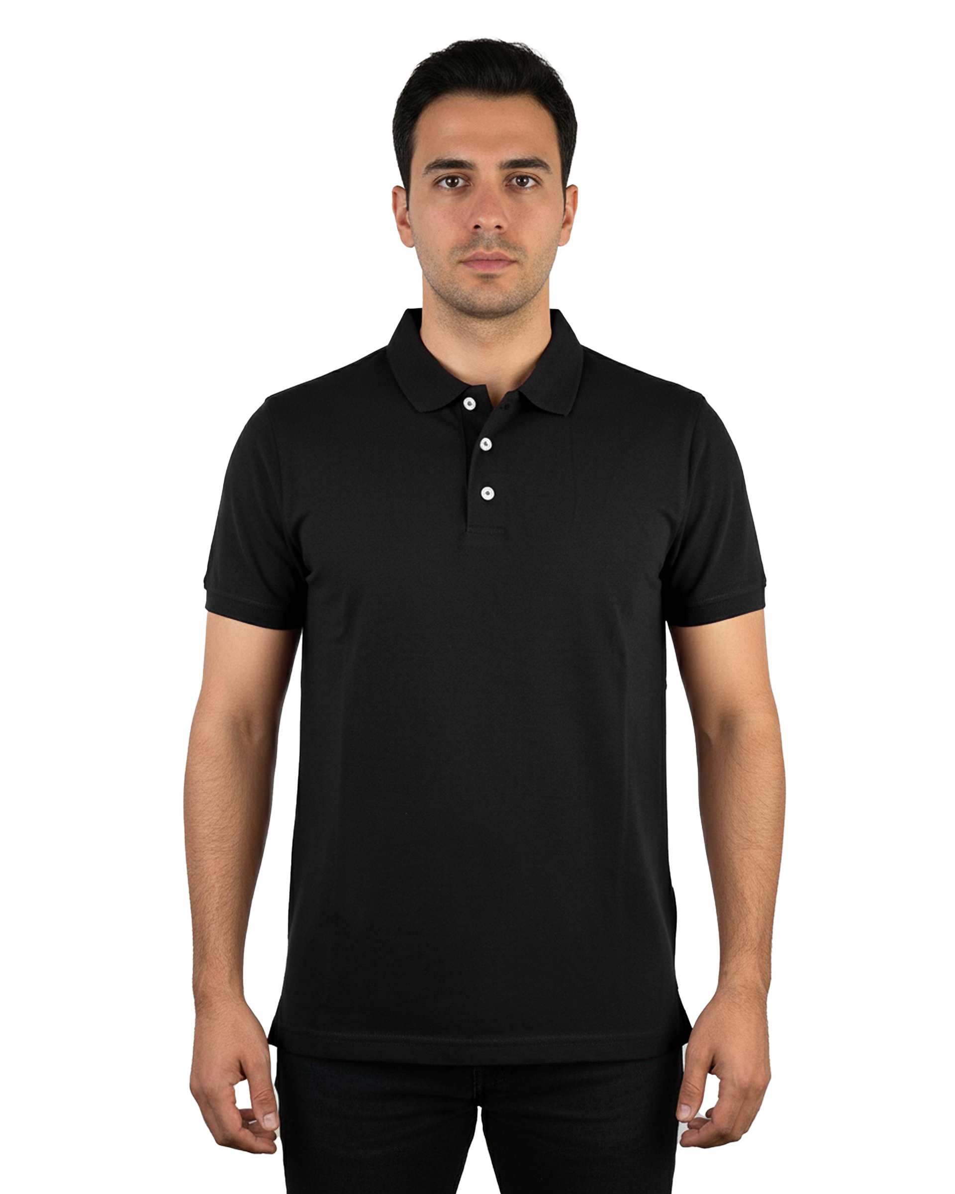 پولوشرت مردانه مشکی مل اند موژ Mel & Moj کد M09001