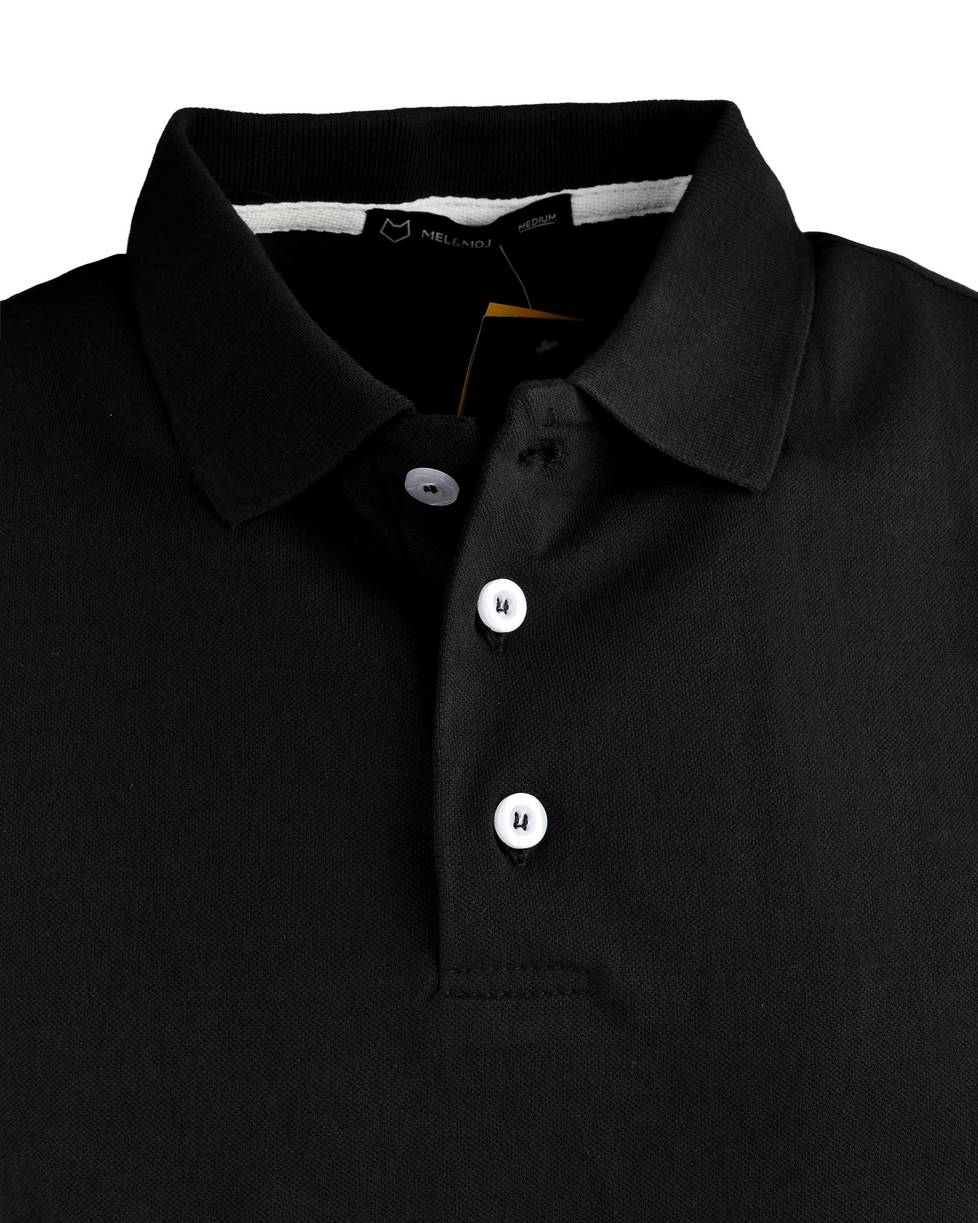 پولوشرت مردانه مشکی مل اند موژ Mel & Moj کد M09001
