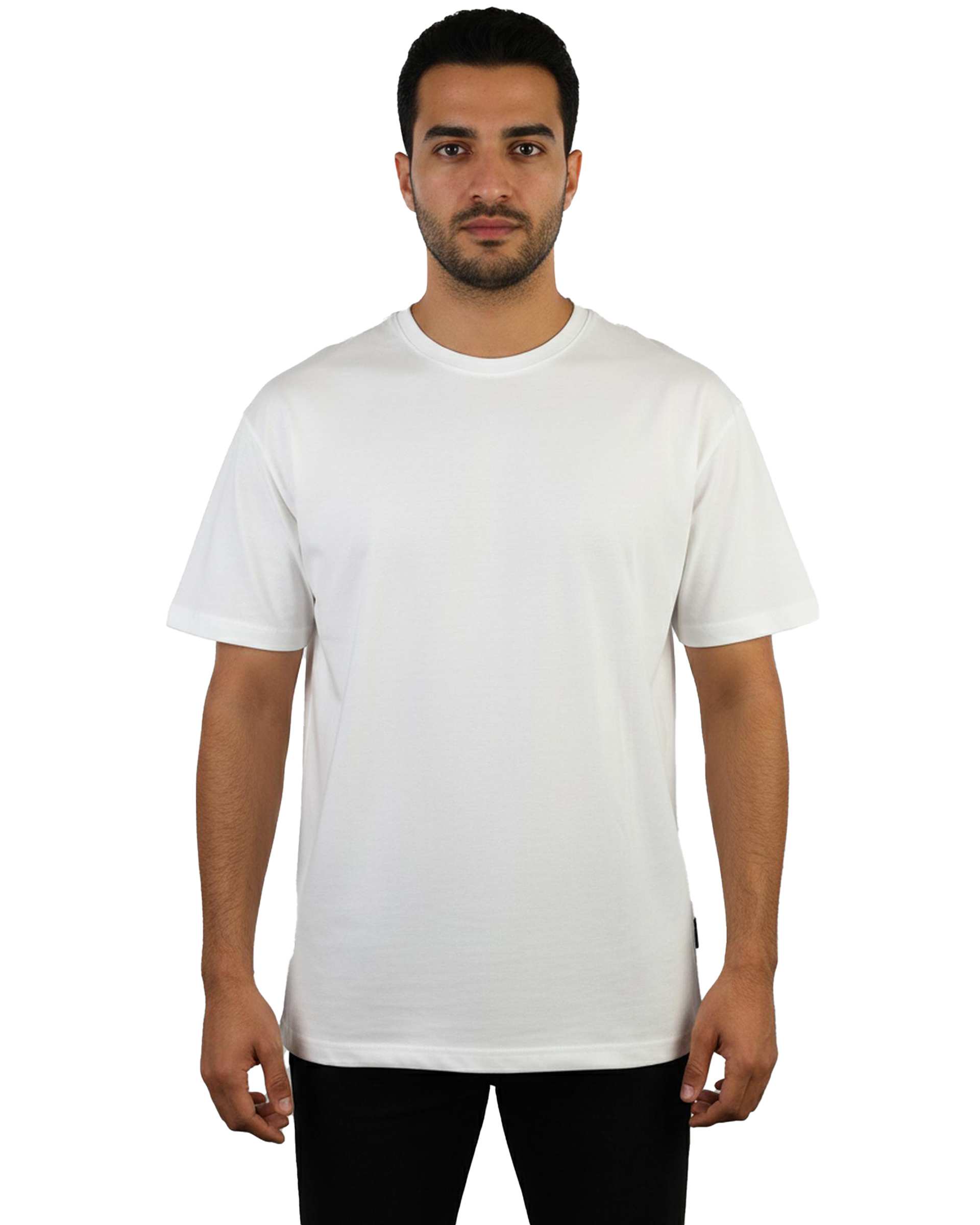 تی شرت مردانه سفید مل اند موژ Mel & Moj کد M09010