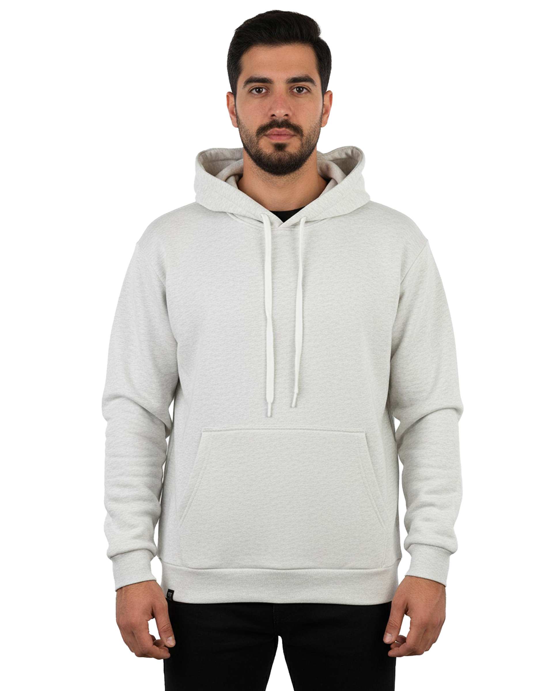 هودی مردانه طوسی روشن مل اند موژ Mel & Moj کد M09017