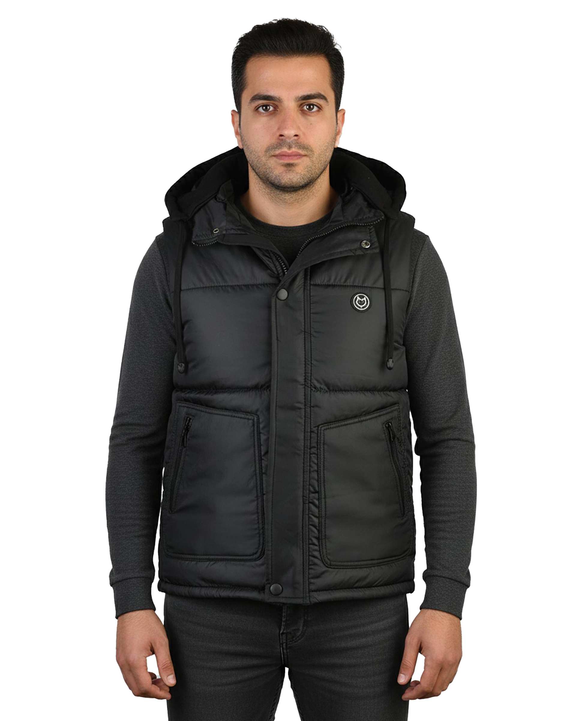 پافر مردانه مشکی مل اند موژ Mel & Moj کد M09025