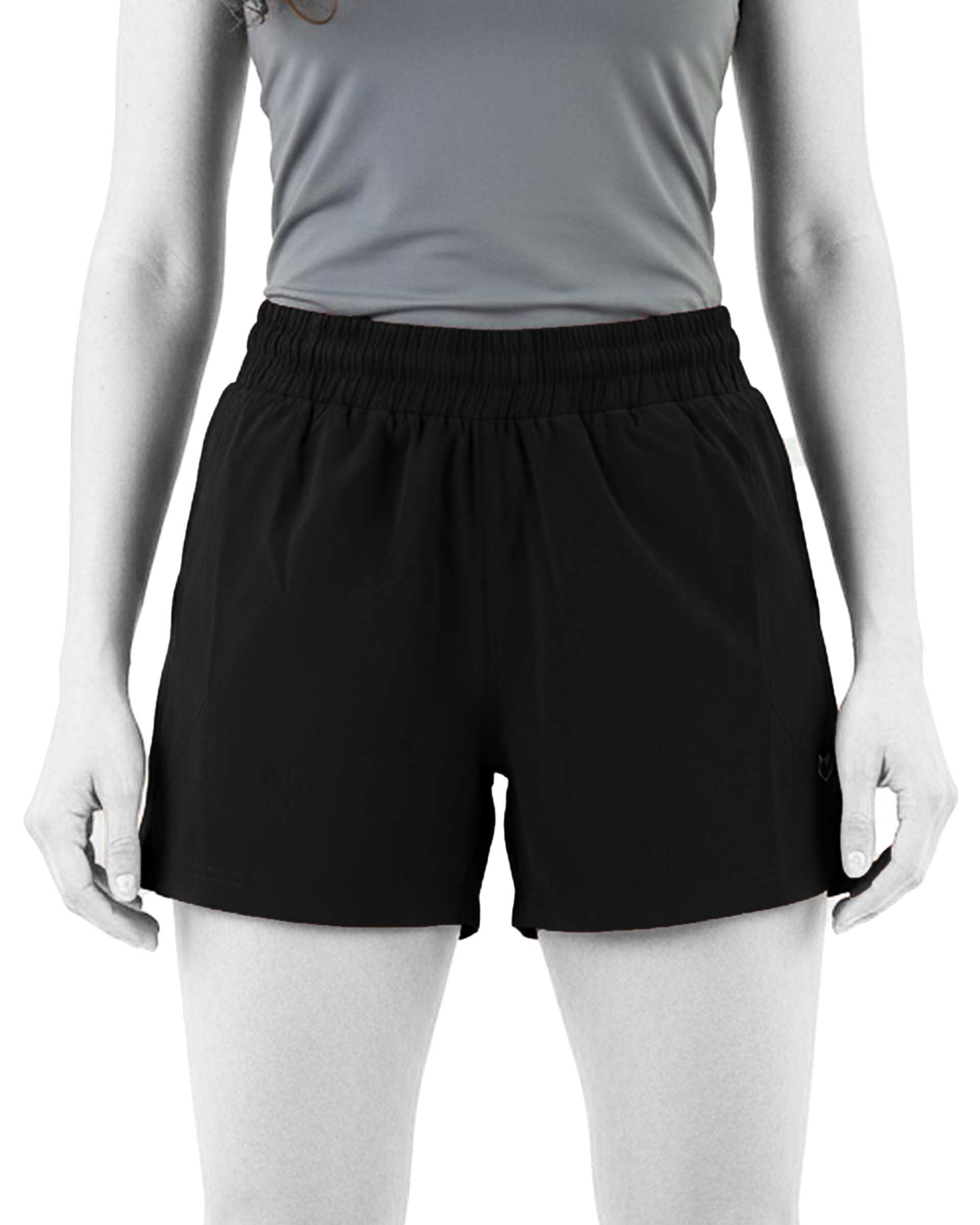 شلوارک ورزشی زنانه مشکی مل اند موژ Mel & Moj کد W09031