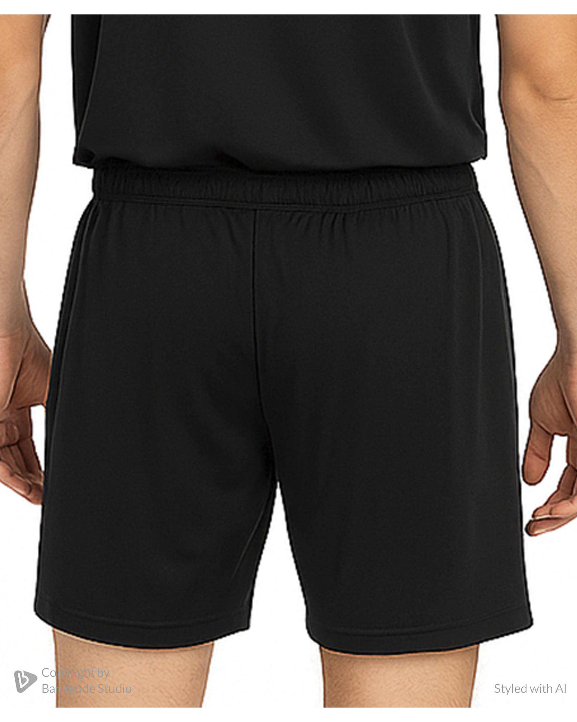 شلوارک ورزشی مردانه مشکی مل اند موژ Mel & Moj کد M09066