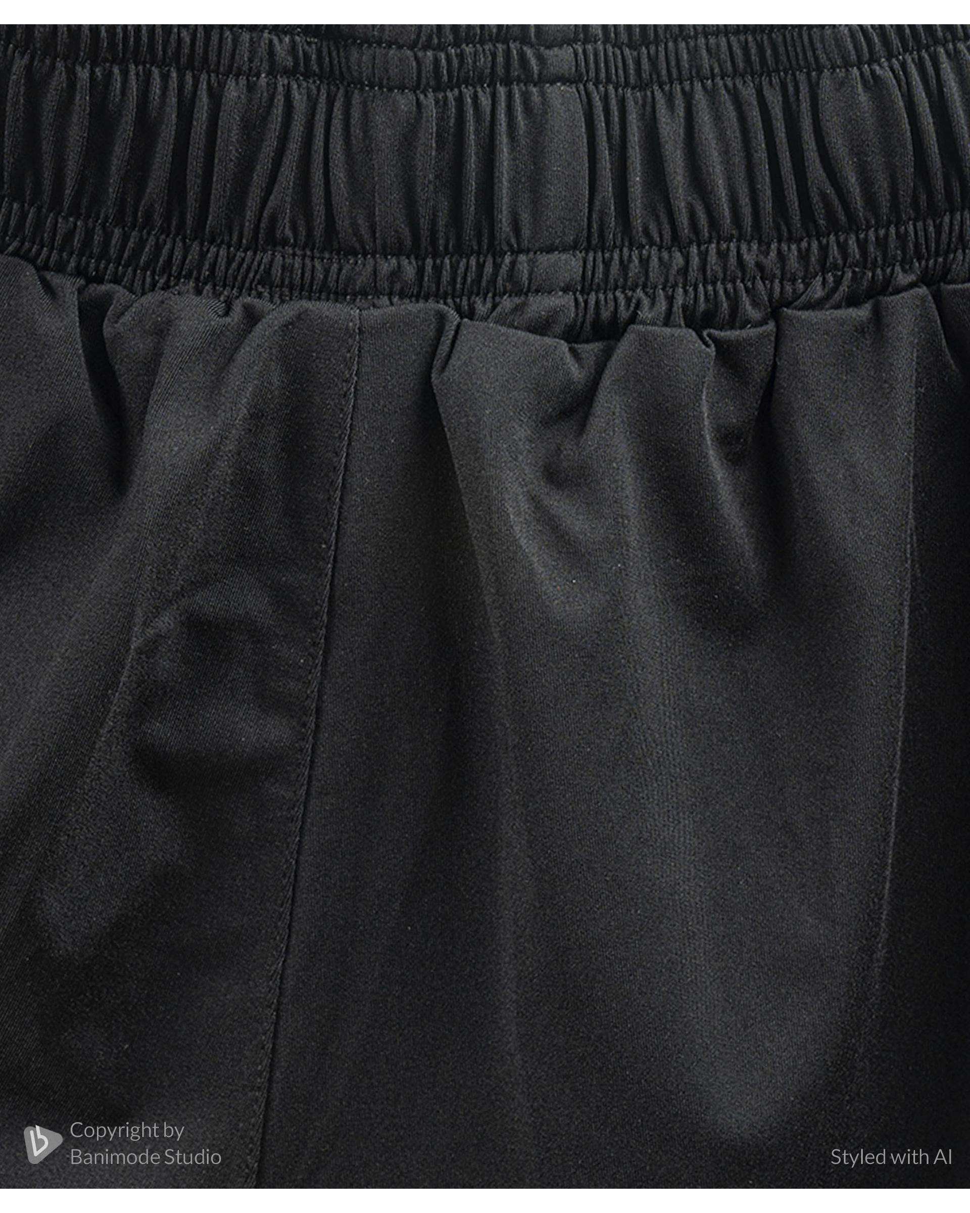 شلوارک ورزشی مردانه مشکی مل اند موژ Mel & Moj کد M09066