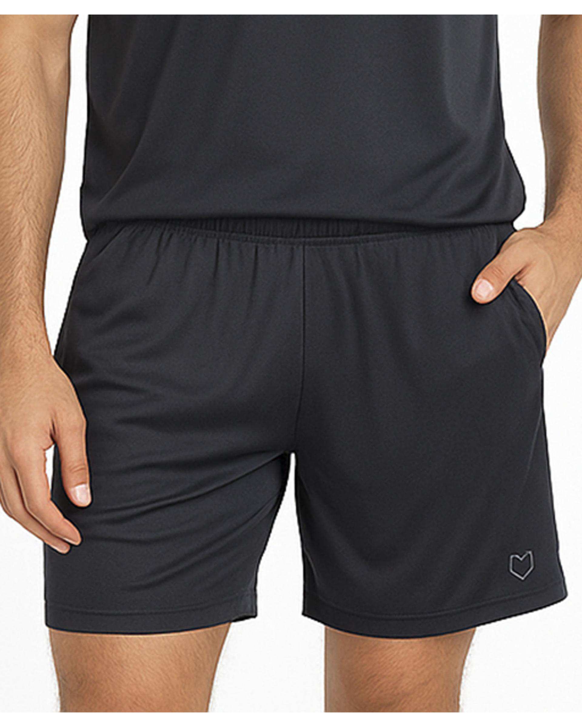 شلوارک ورزشی مردانه طوسی تیره مل اند موژ Mel & Moj کد M09066