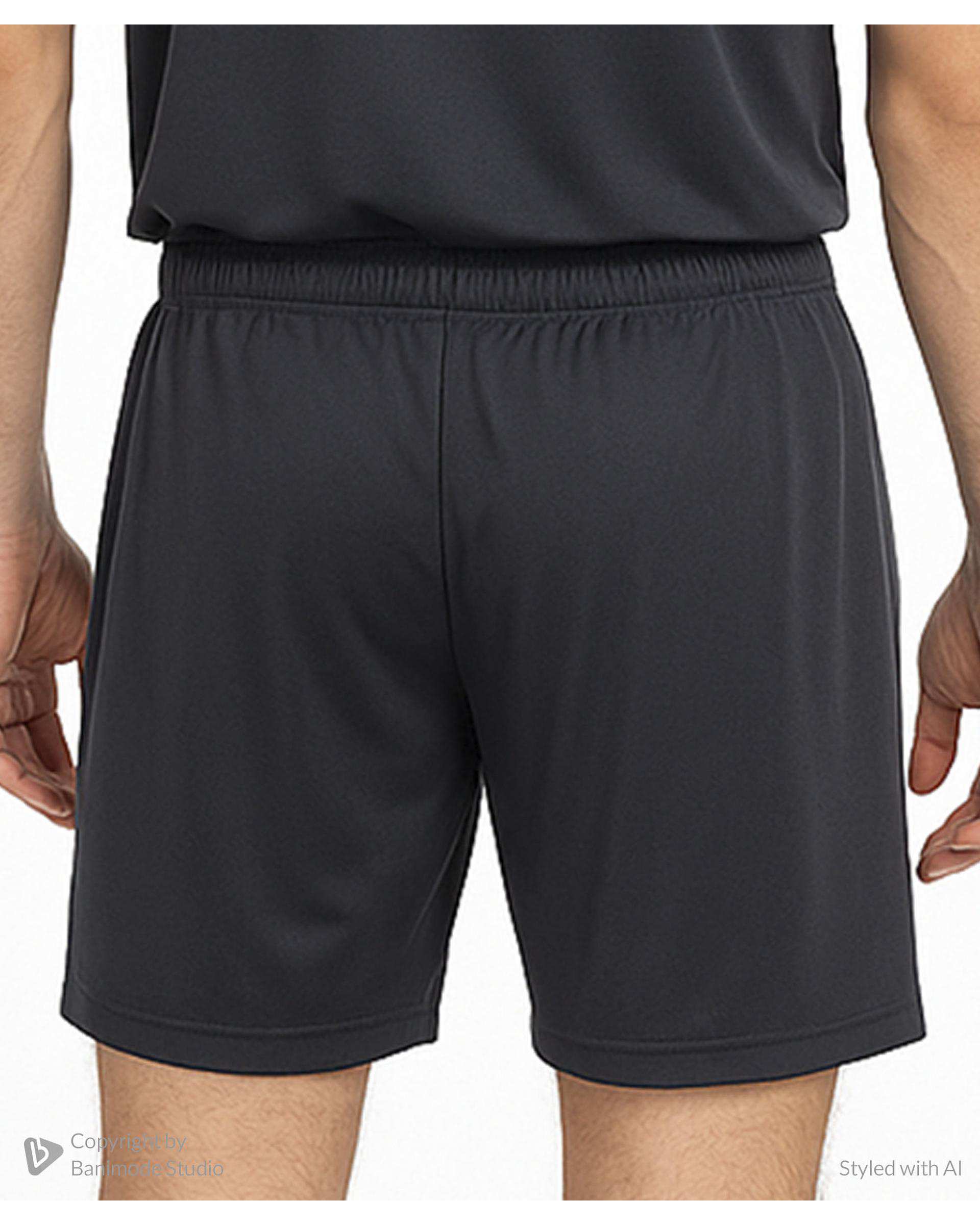 شلوارک ورزشی مردانه طوسی تیره مل اند موژ Mel & Moj کد M09066