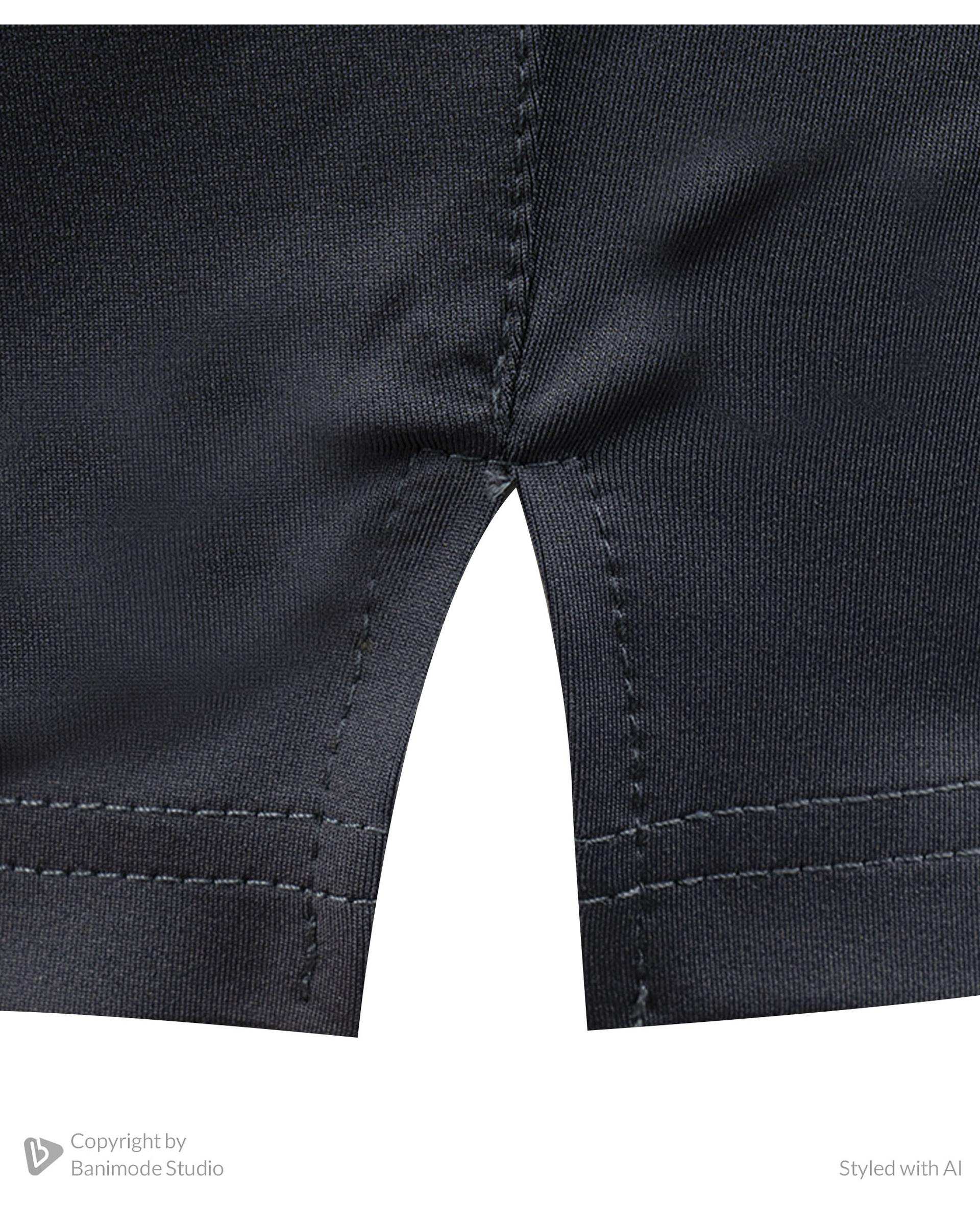 شلوارک ورزشی مردانه طوسی تیره مل اند موژ Mel & Moj کد M09066