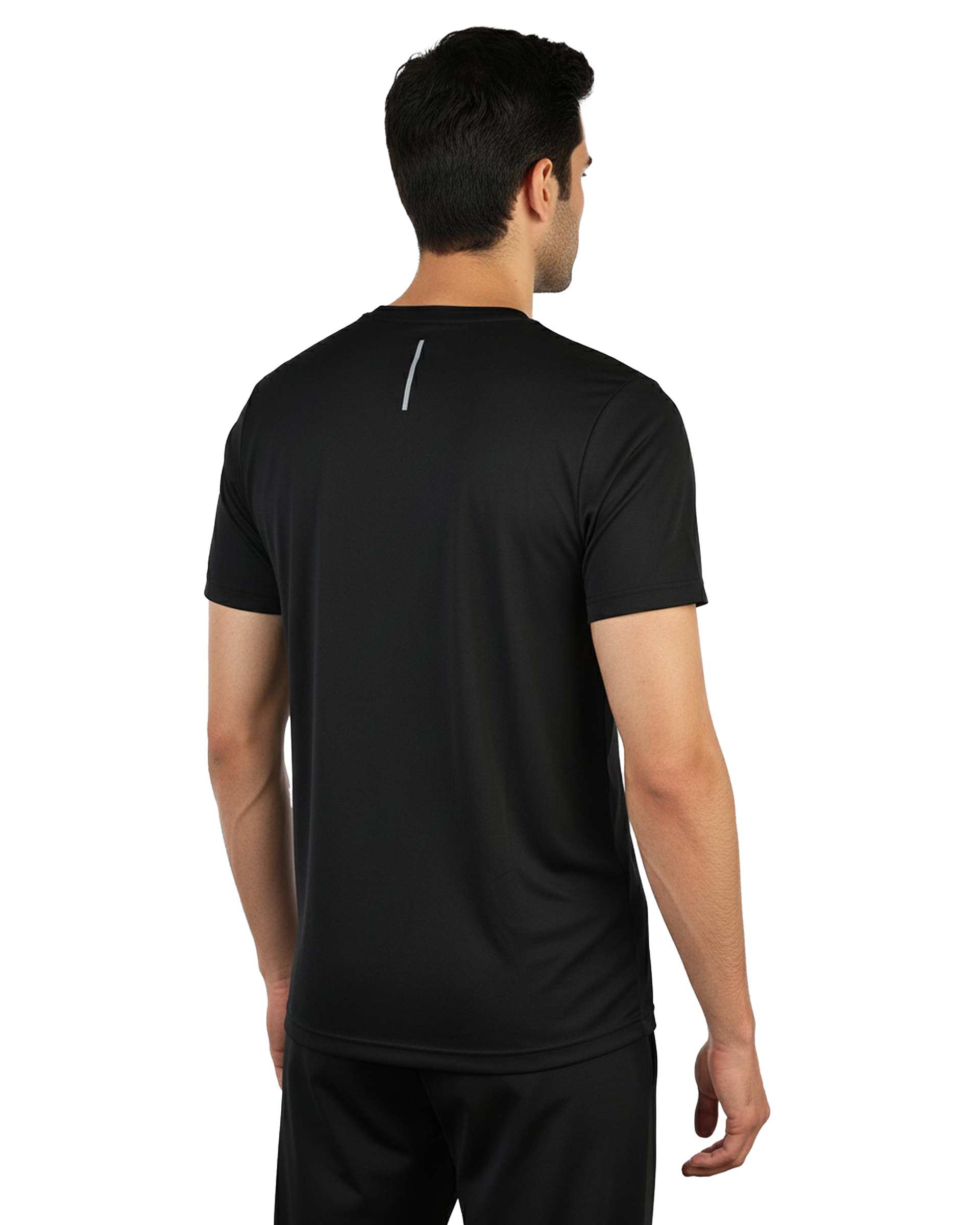 تی شرت ورزشی مردانه مشکی مل اند موژ Mel & Moj کد M09074