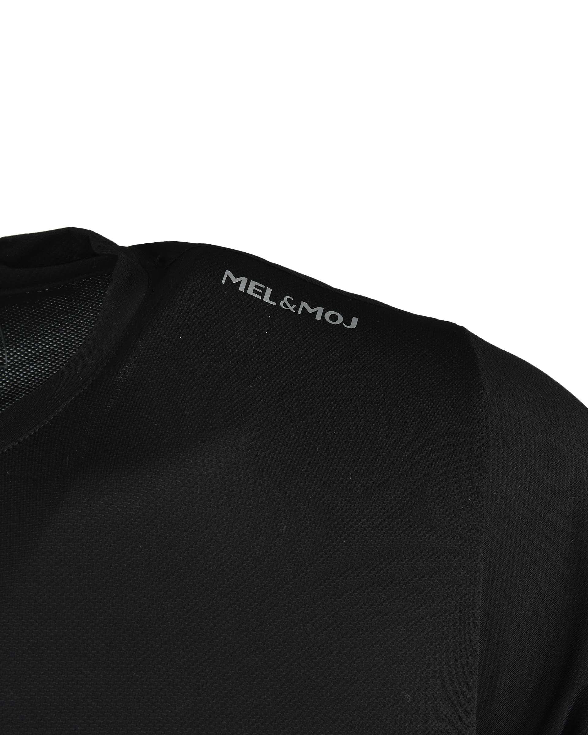 تی شرت ورزشی مردانه مشکی مل اند موژ Mel & Moj کد M09074