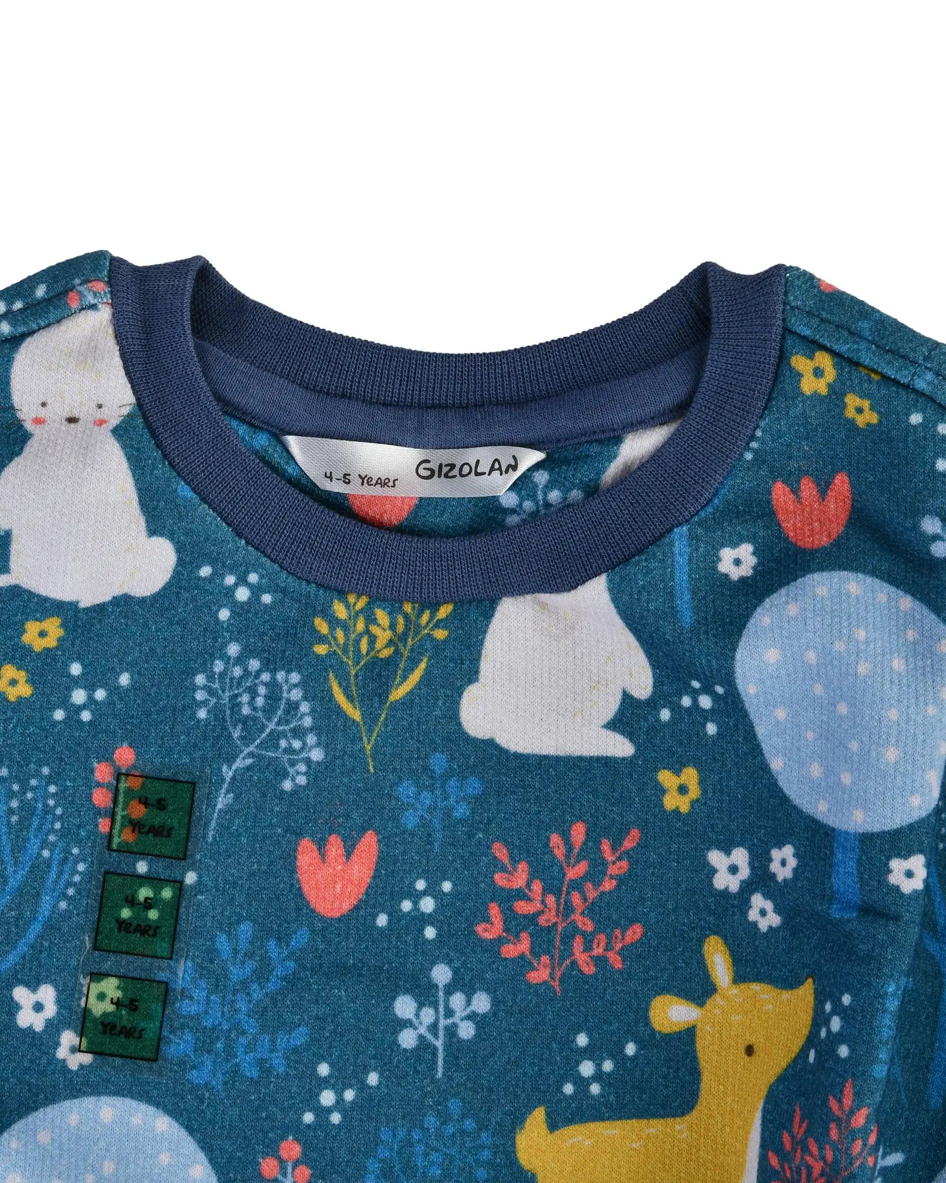 ست سویشرت و شلوار بچگانه گیزولان Gizolan طرح خرگوش مدل SF30