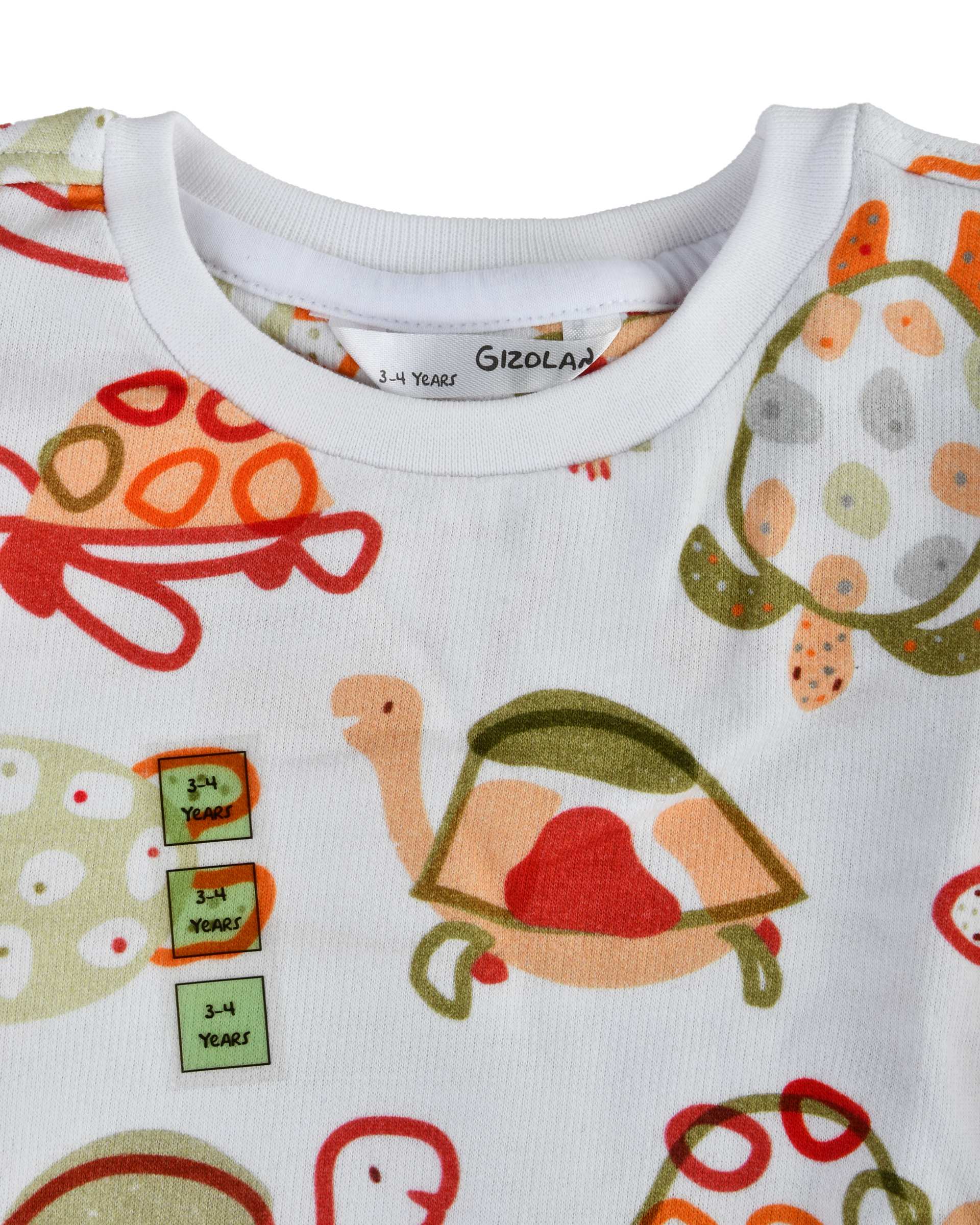 ست سویشرت و شلوار بچگانه گیزولان Gizolan طرح لاک پشت مدل SF34