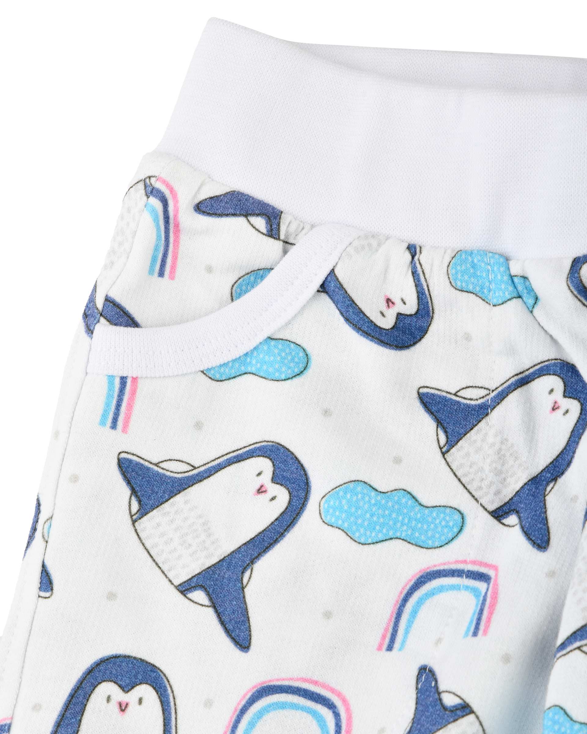 ست سویشرت و شلوار بچگانه گیزولان Gizolan طرح پنگوئن و رنگین کمان مدل SF38