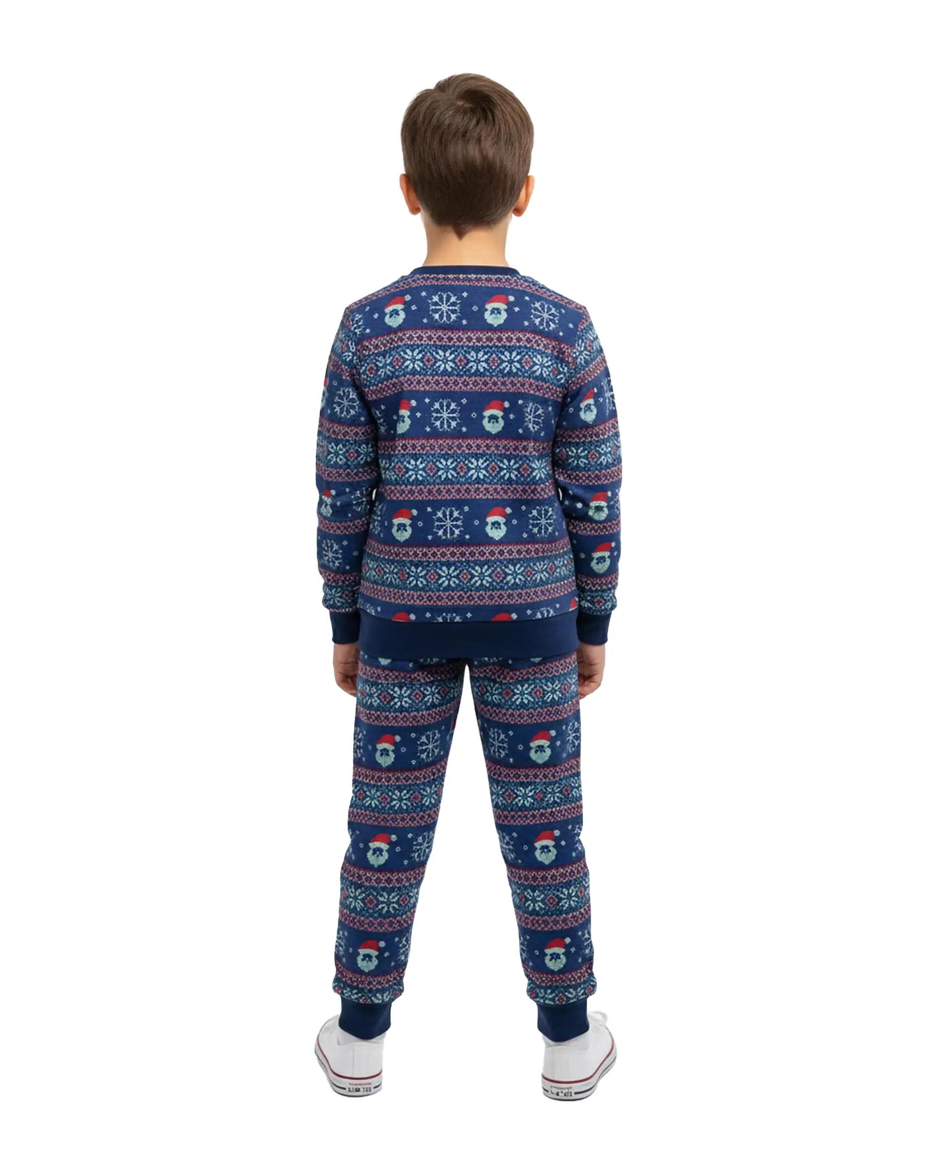 ست سویشرت و شلوار بچگانه گیزولان Gizolan طرح بابانوئل مدل SF46