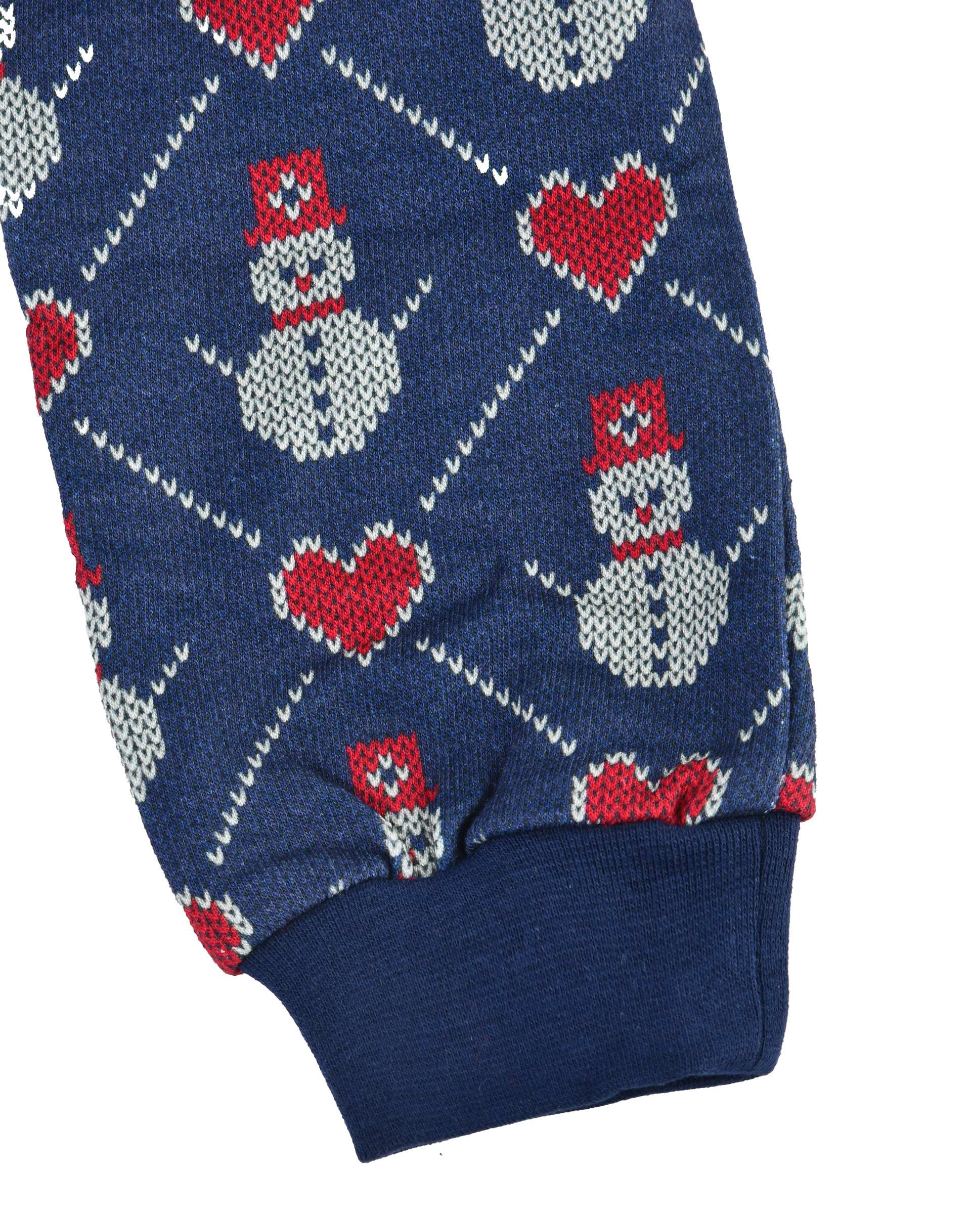 ست سویشرت و شلوار بچگانه گیزولان Gizolan طرح آدم برفی و قلب کد SF54