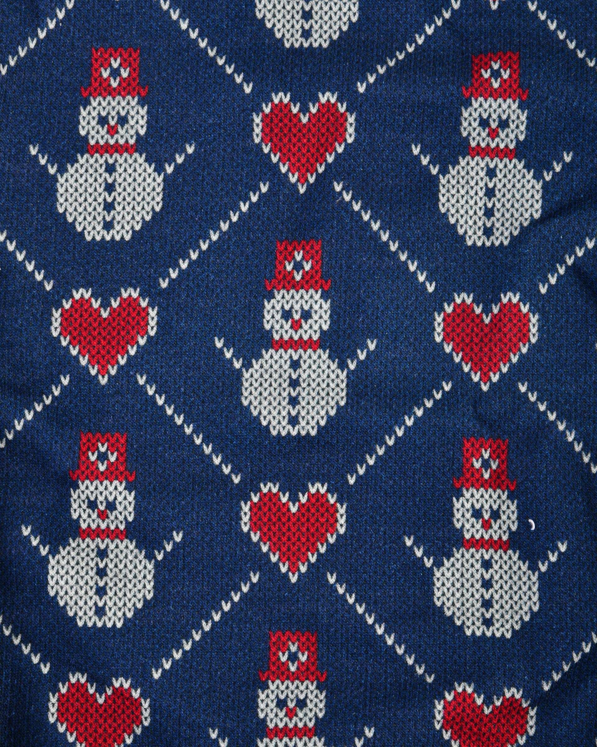 ست سویشرت و شلوار بچگانه گیزولان Gizolan طرح آدم برفی و قلب کد SF54