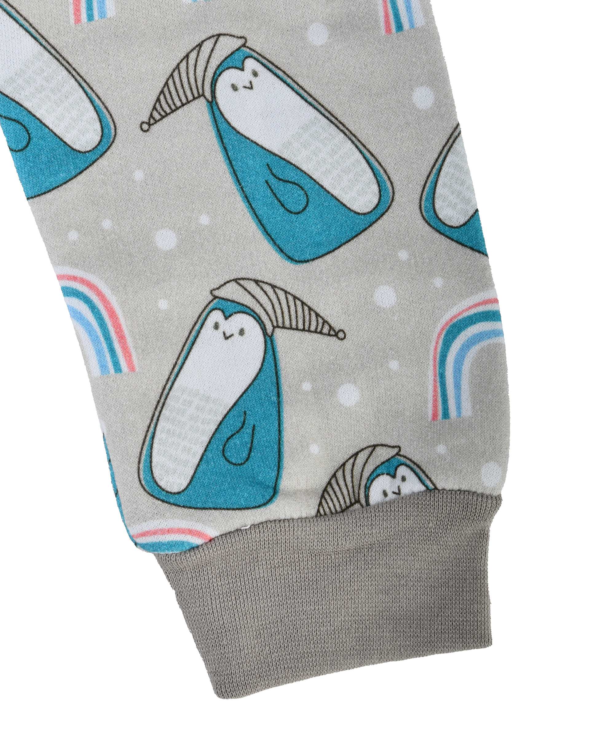 ست سویشرت و شلوار بچگانه گیزولان Gizolan طرح پنگوئن کلاه دار مدل SF58