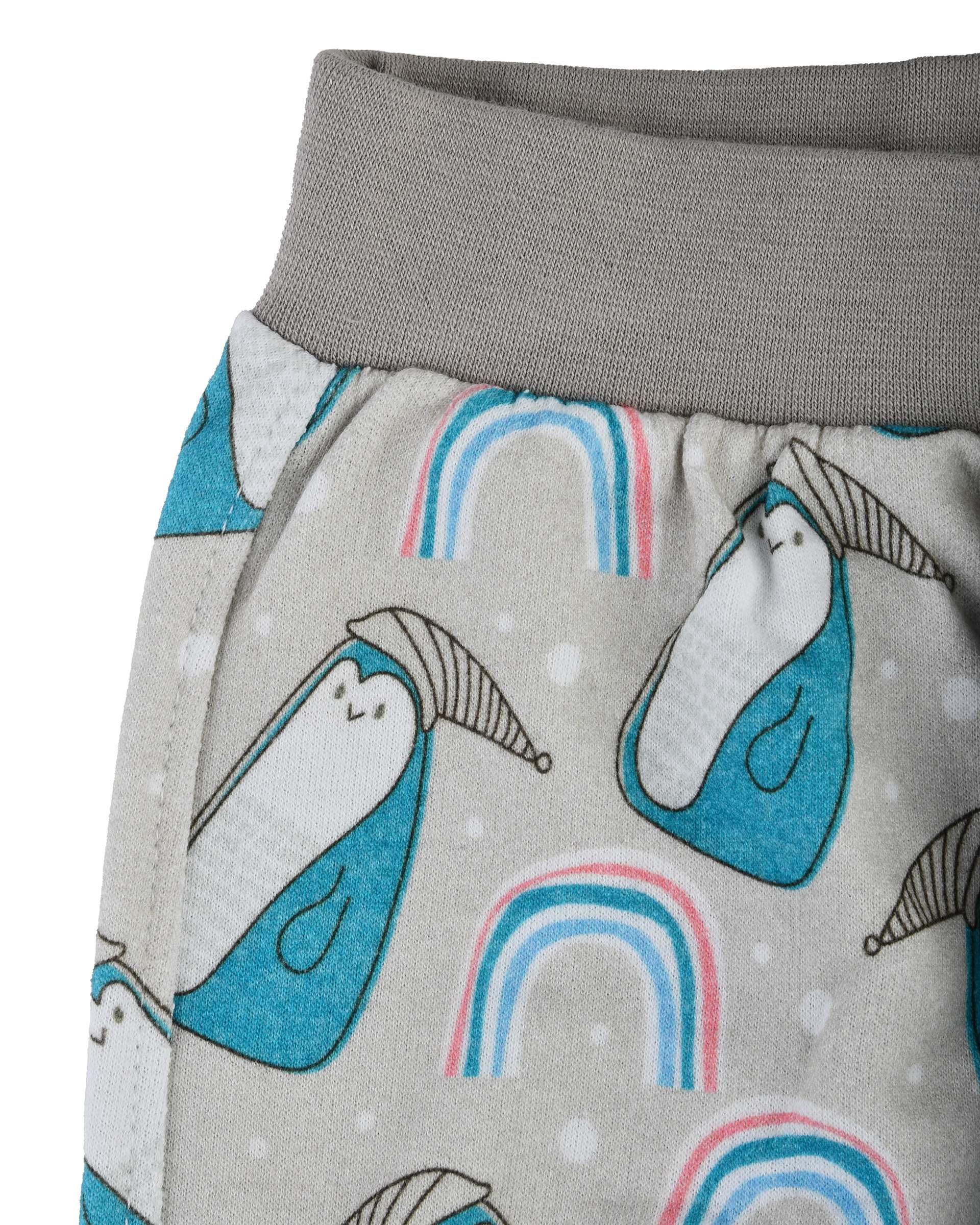 ست سویشرت و شلوار بچگانه گیزولان Gizolan طرح پنگوئن کلاه دار مدل SF58