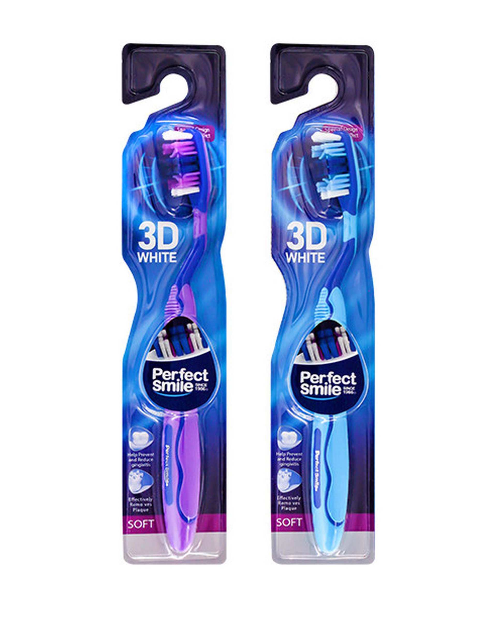 مسواک پرفکت اسمایل Perfect Smile مدل 3D با برس نرم کد 3DS01 ارسال رنگ رندوم