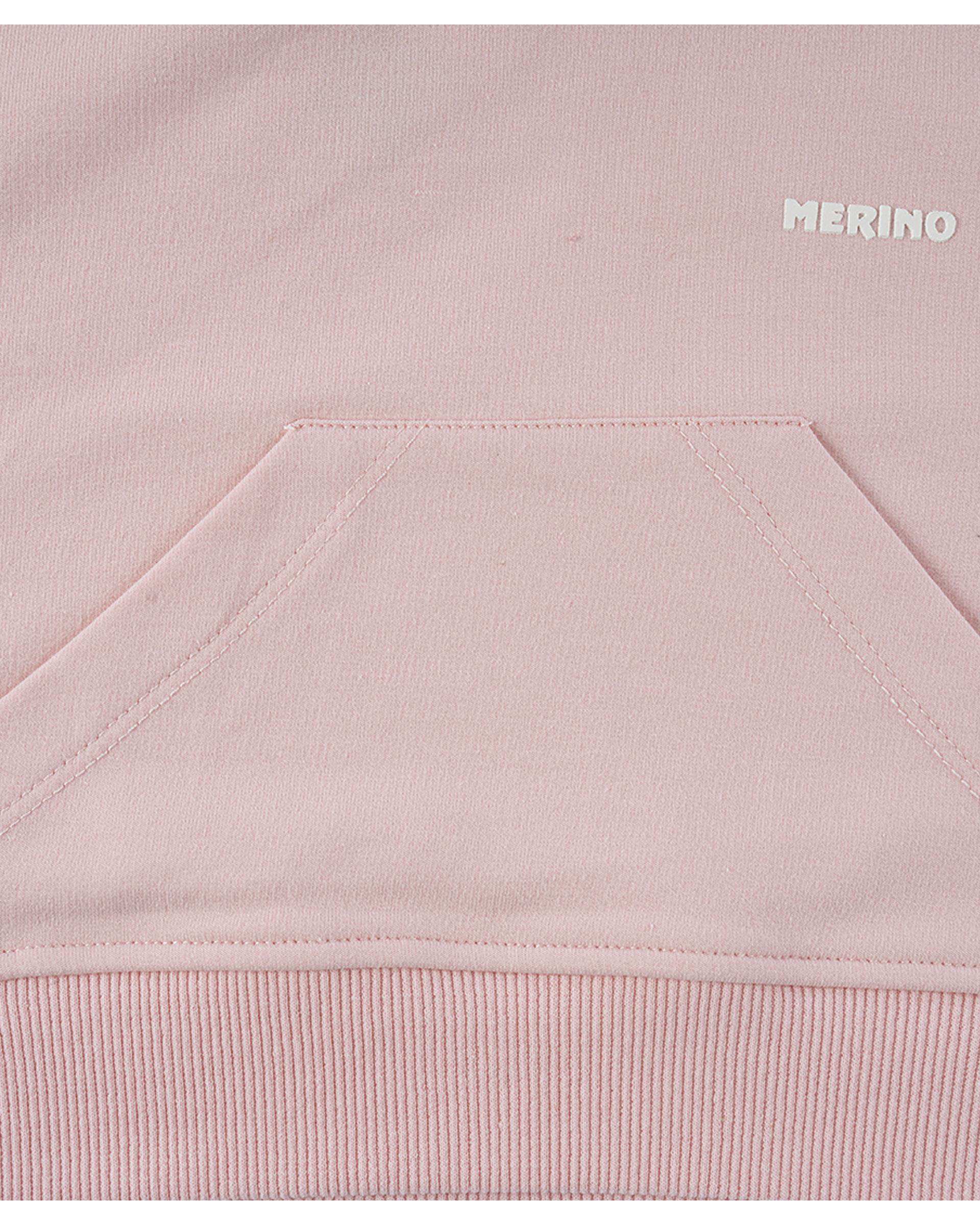 هودی دورس دخترانه صورتی مرینو Merino کد 1794