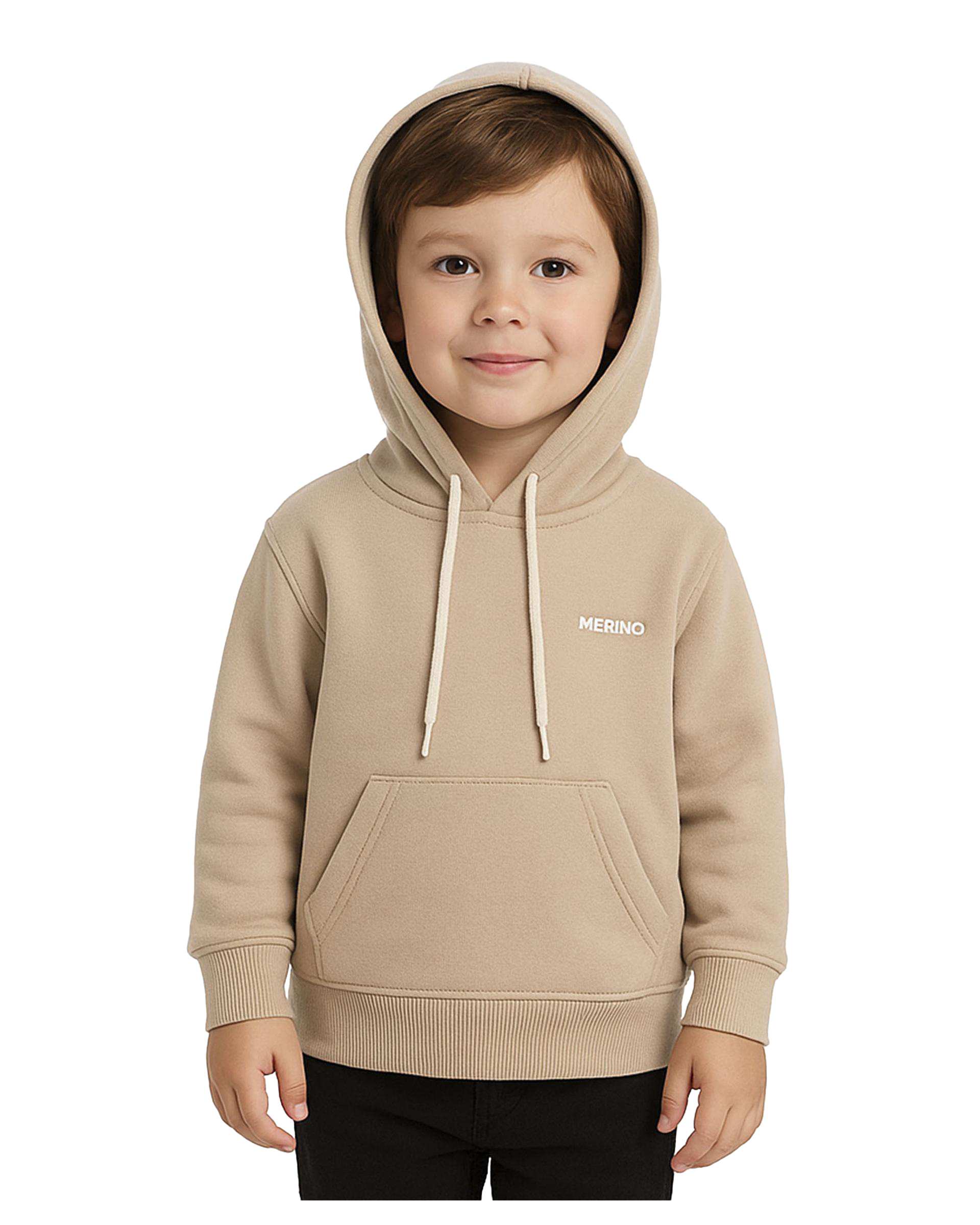 هودی بیسیک پسرانه کرم مرینو Merino کد 1792