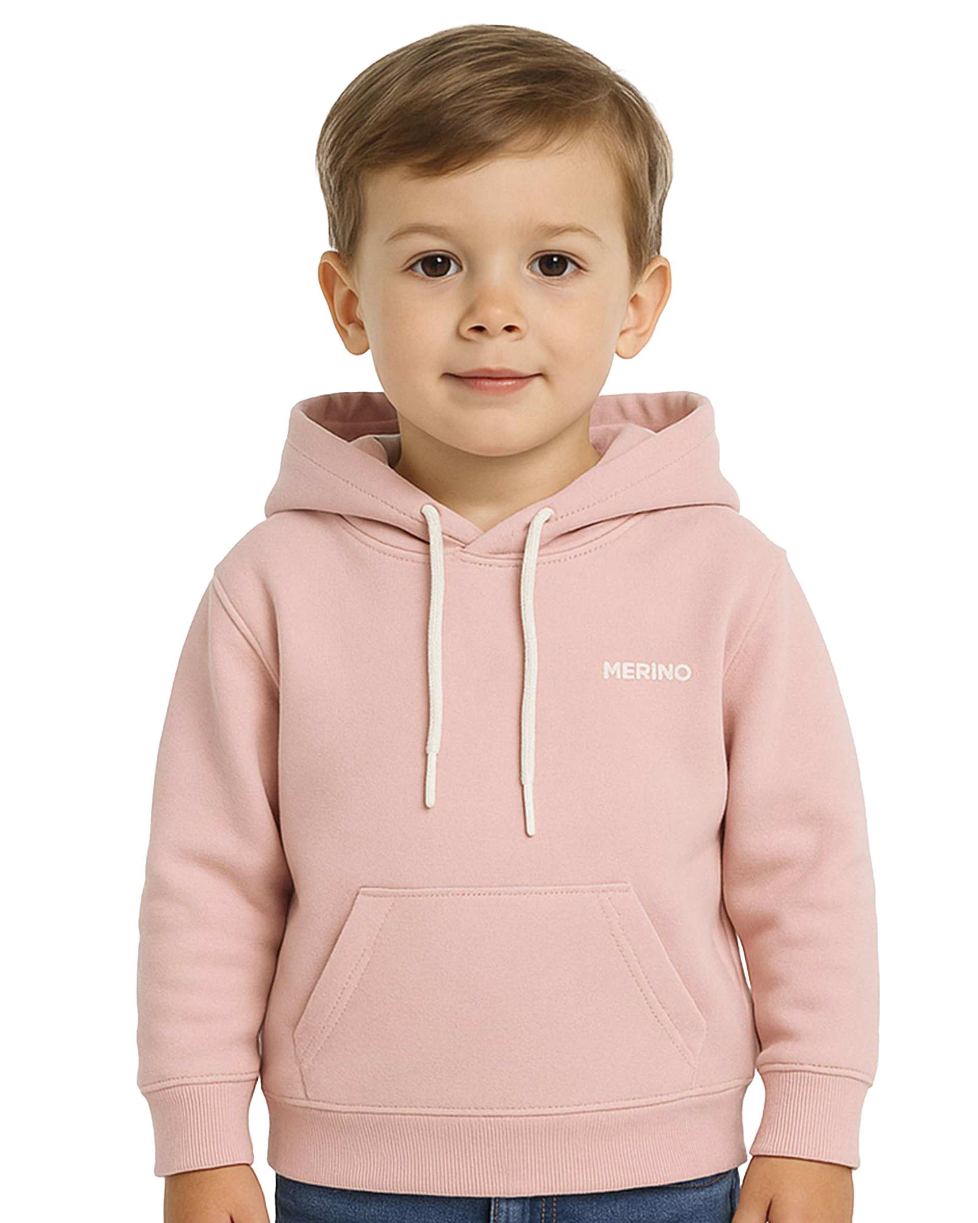 هودی بیسیک پسرانه صورتی مرینو Merino کد 1792