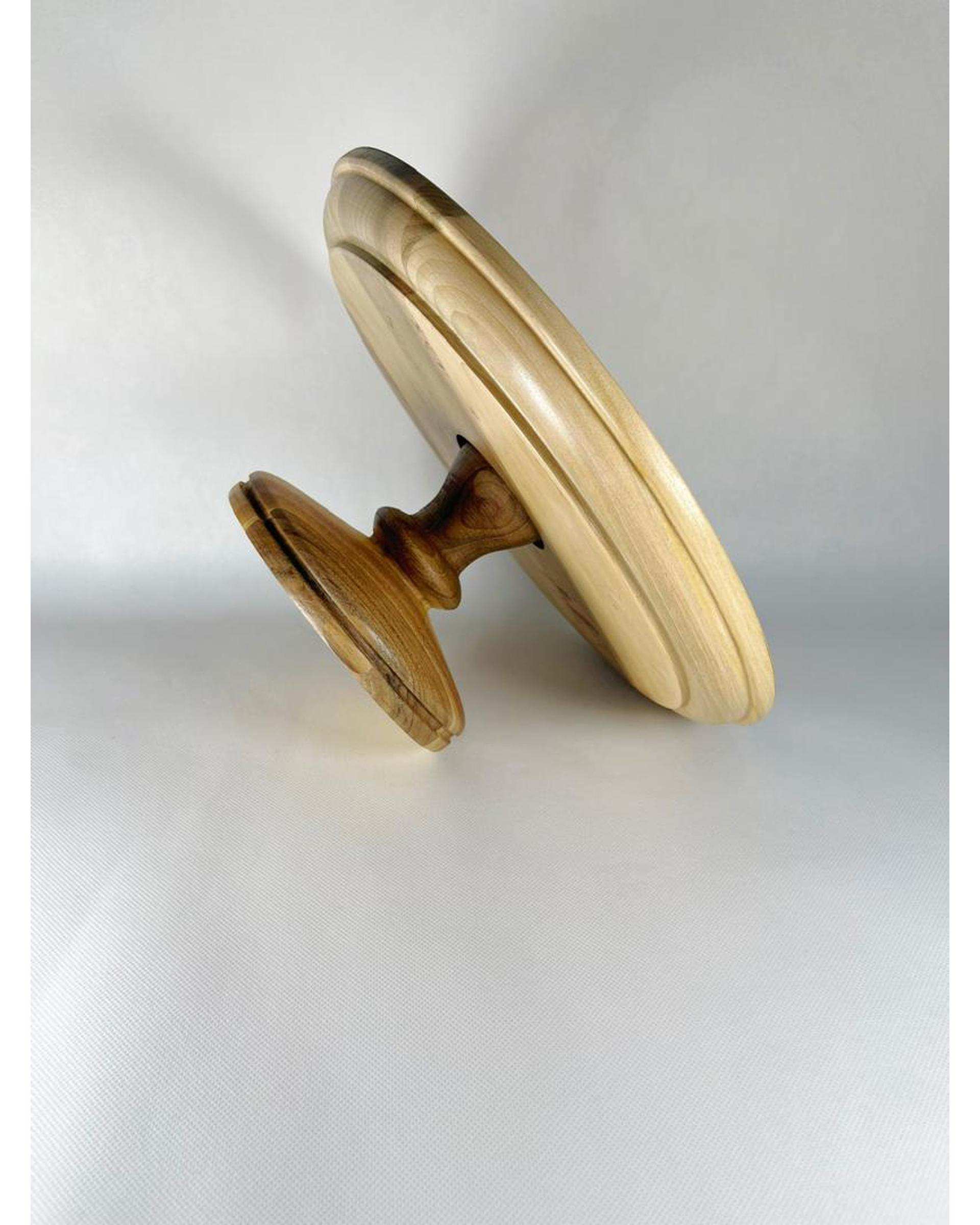 شیرینی خوری چوب گردو هانشوود Hanshwood قطر 30 سانتی متری