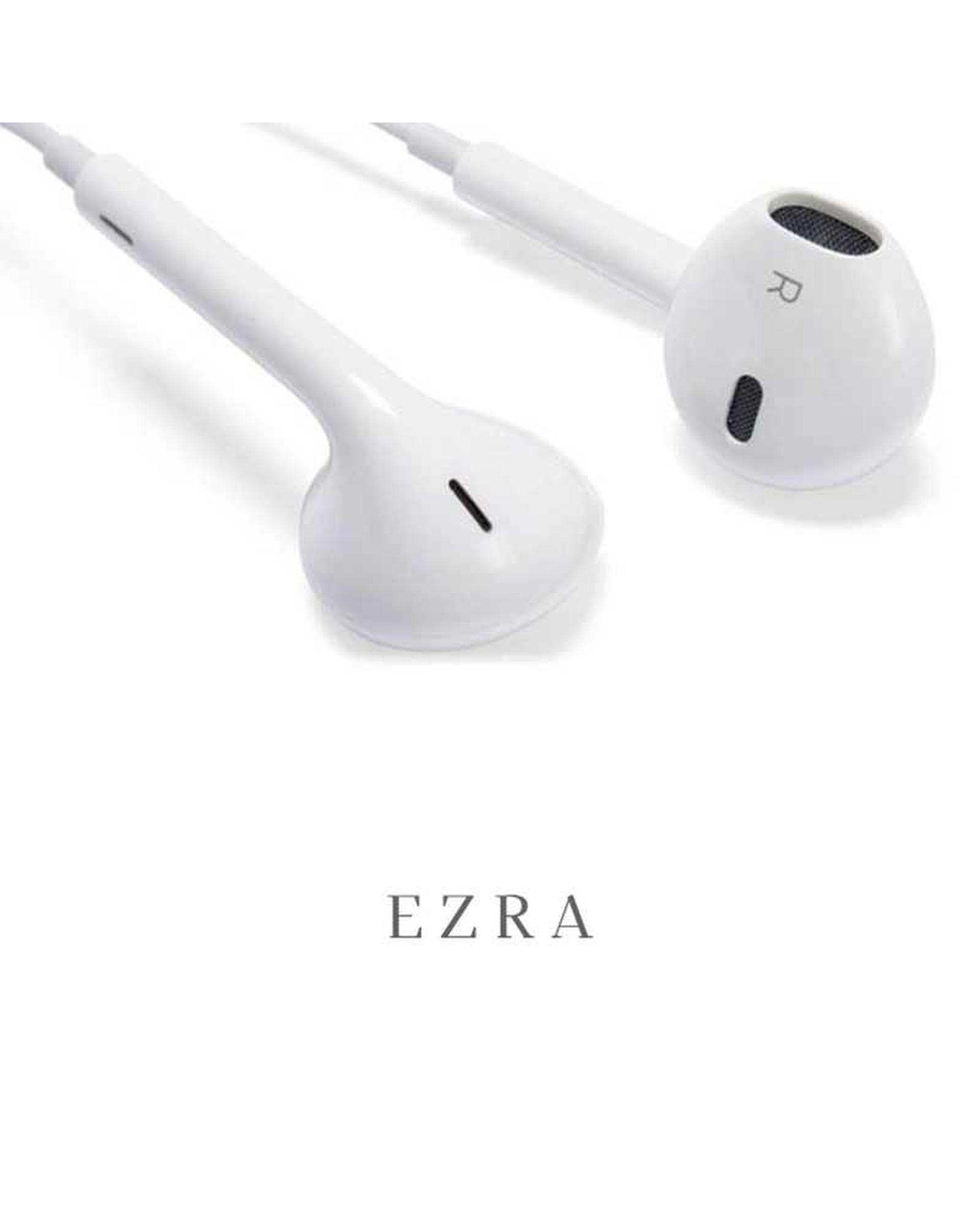 هندزفری سیمی سفید آزرا EZRA مدل EP119