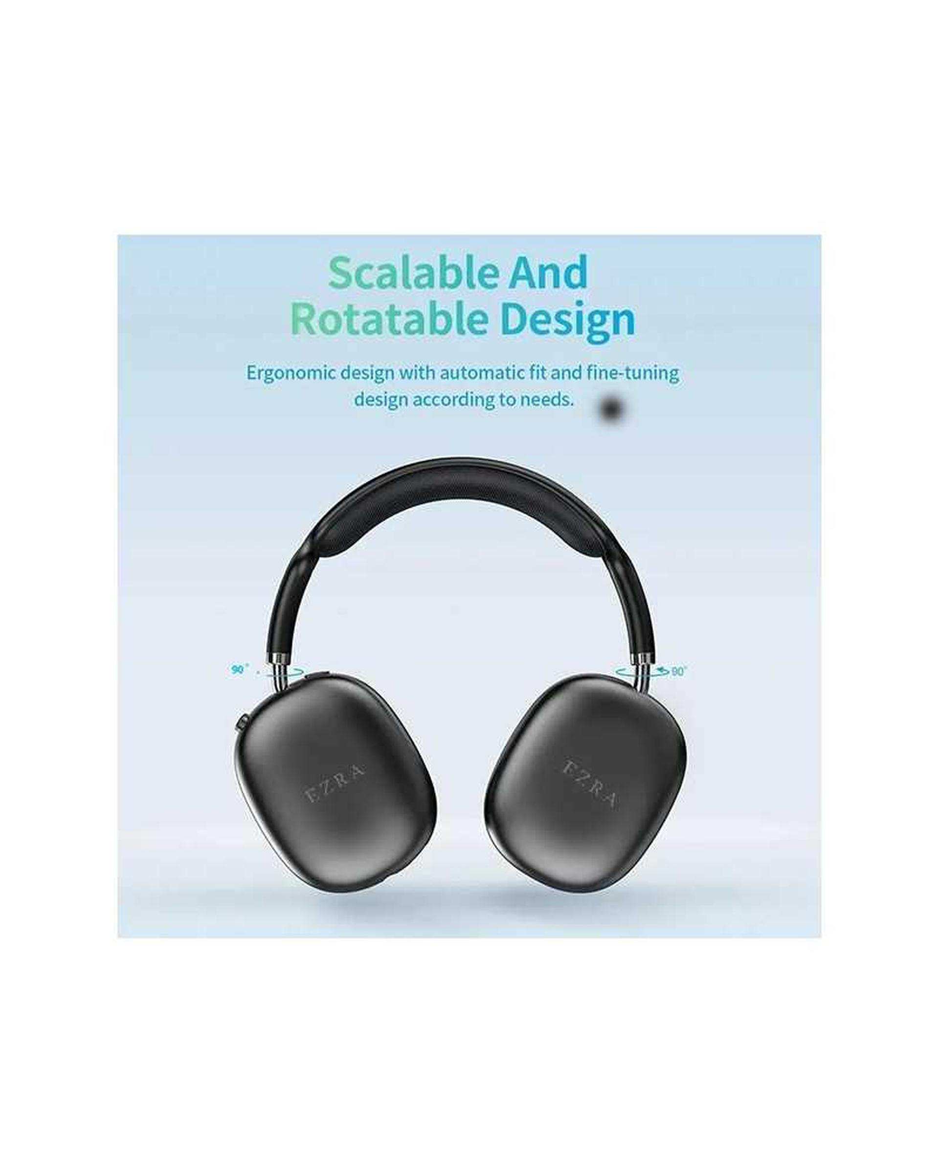 هدست بی سیم مشکی آزرا Ezra مدل BW87