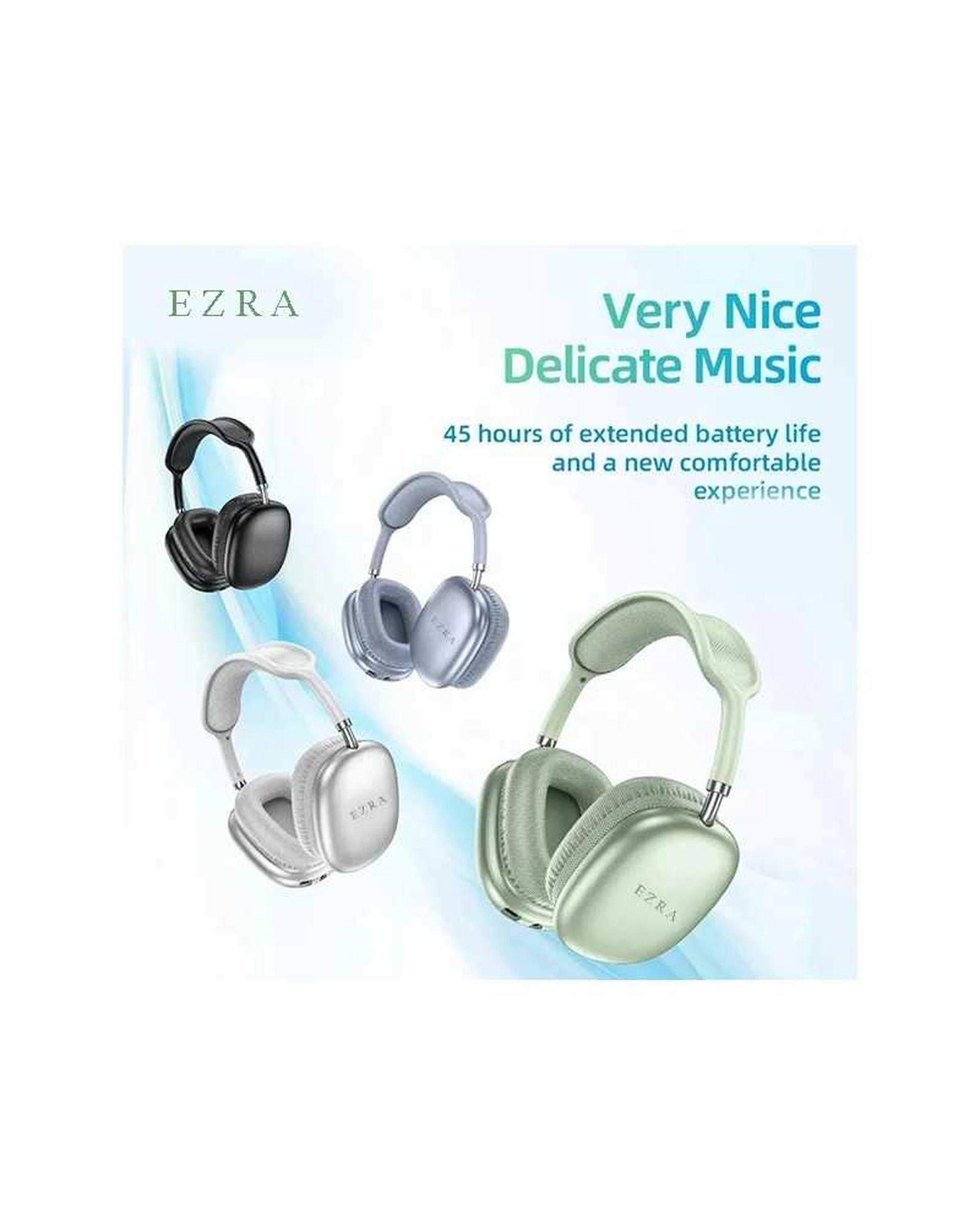 هدست بی سیم نقره ای آزرا Ezra مدل BW87