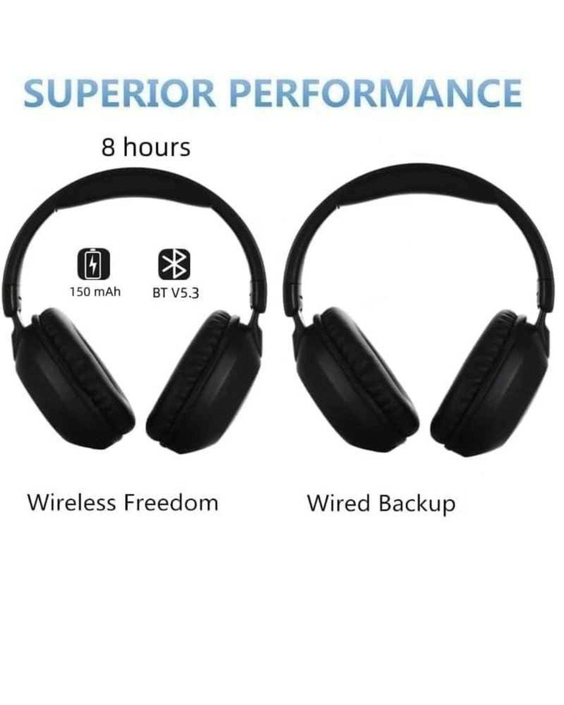 هدست بی سیم مشکی آزرا EZRA مدل BW84