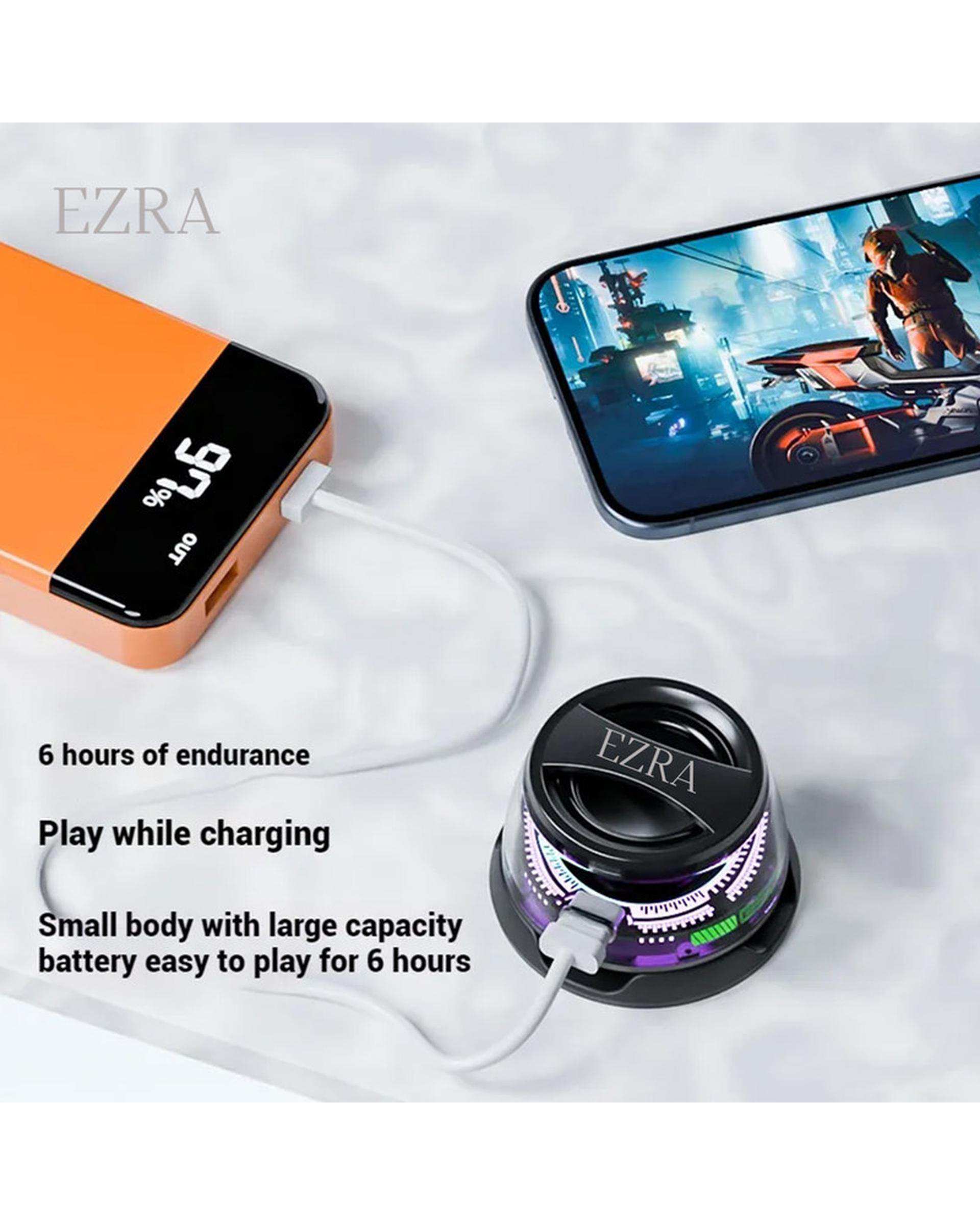 اسپیکر بلوتوثی مشکی آزرا ezra مدل NL83