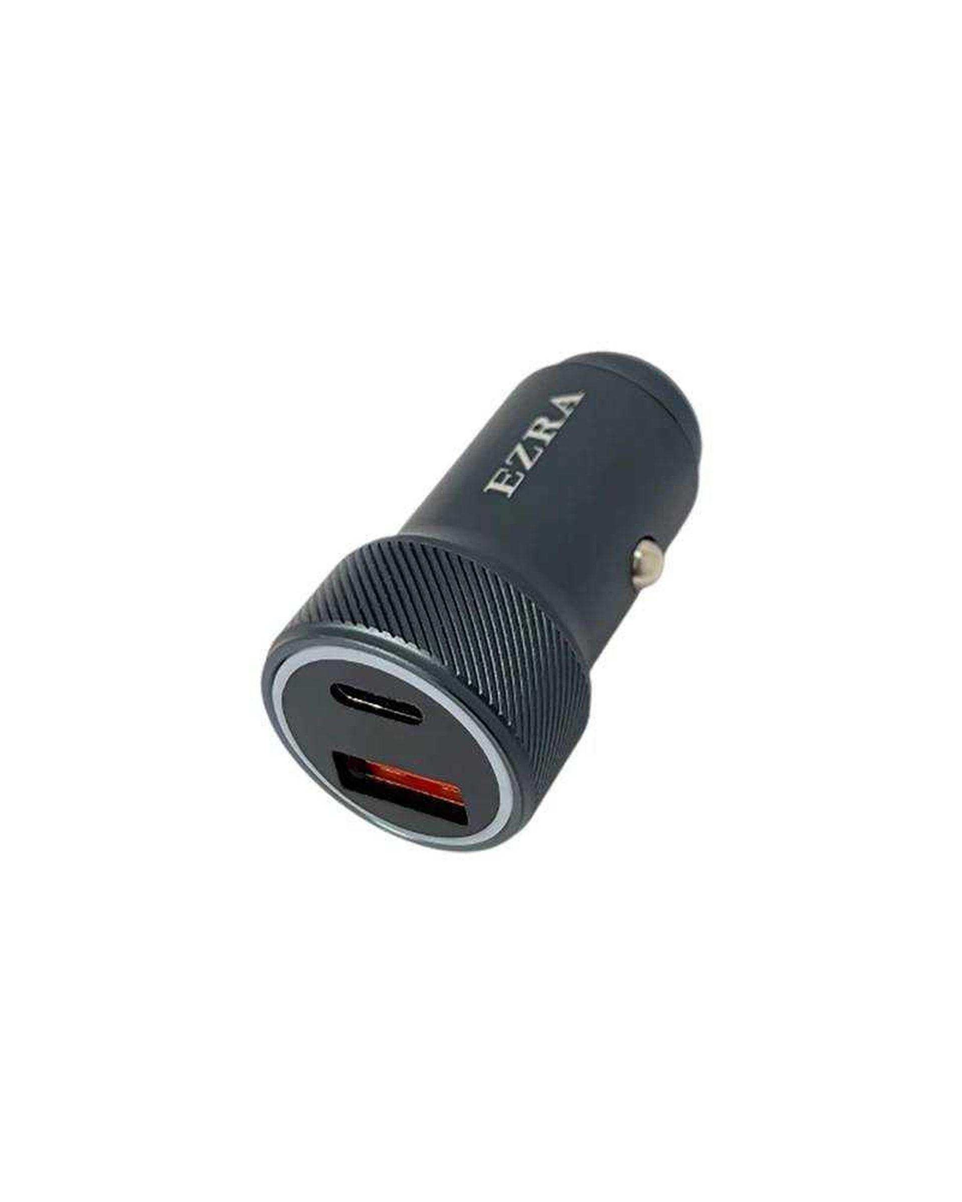 شارژر فندکی مشکی آزرا EZRA مدل CR69