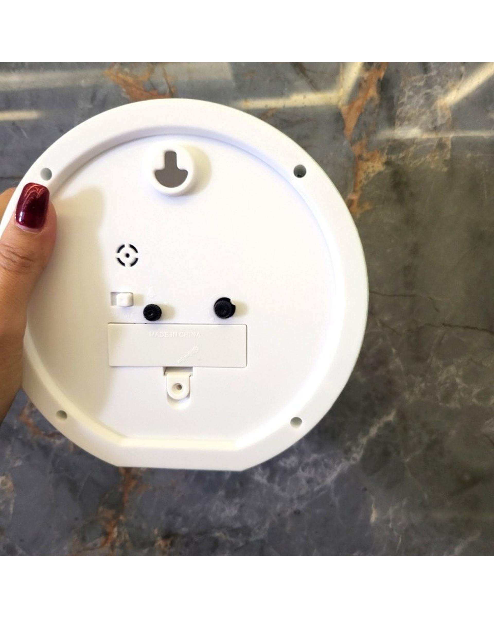 ساعت رومیزی عقربه ای زنگ دار آبی طرح فضانورد