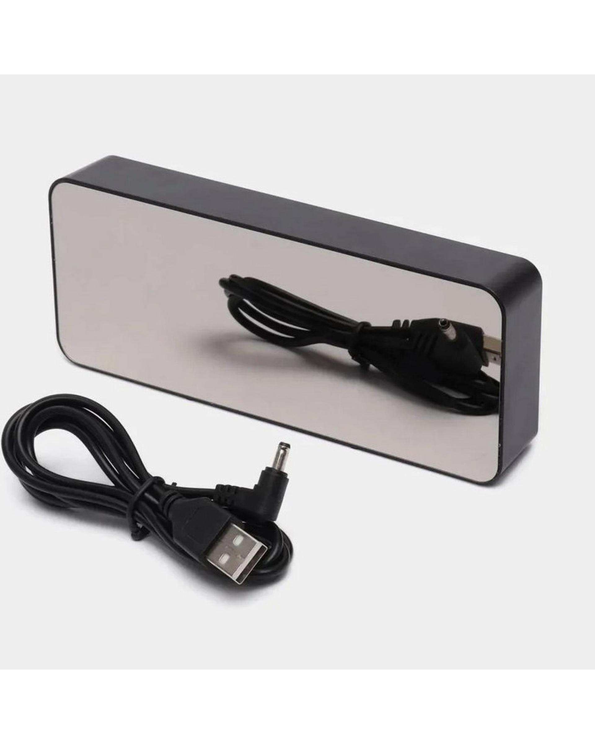 ساعت رومیزی دیجیتال گائوسیو قرمز مدل آینه ای کد 3821