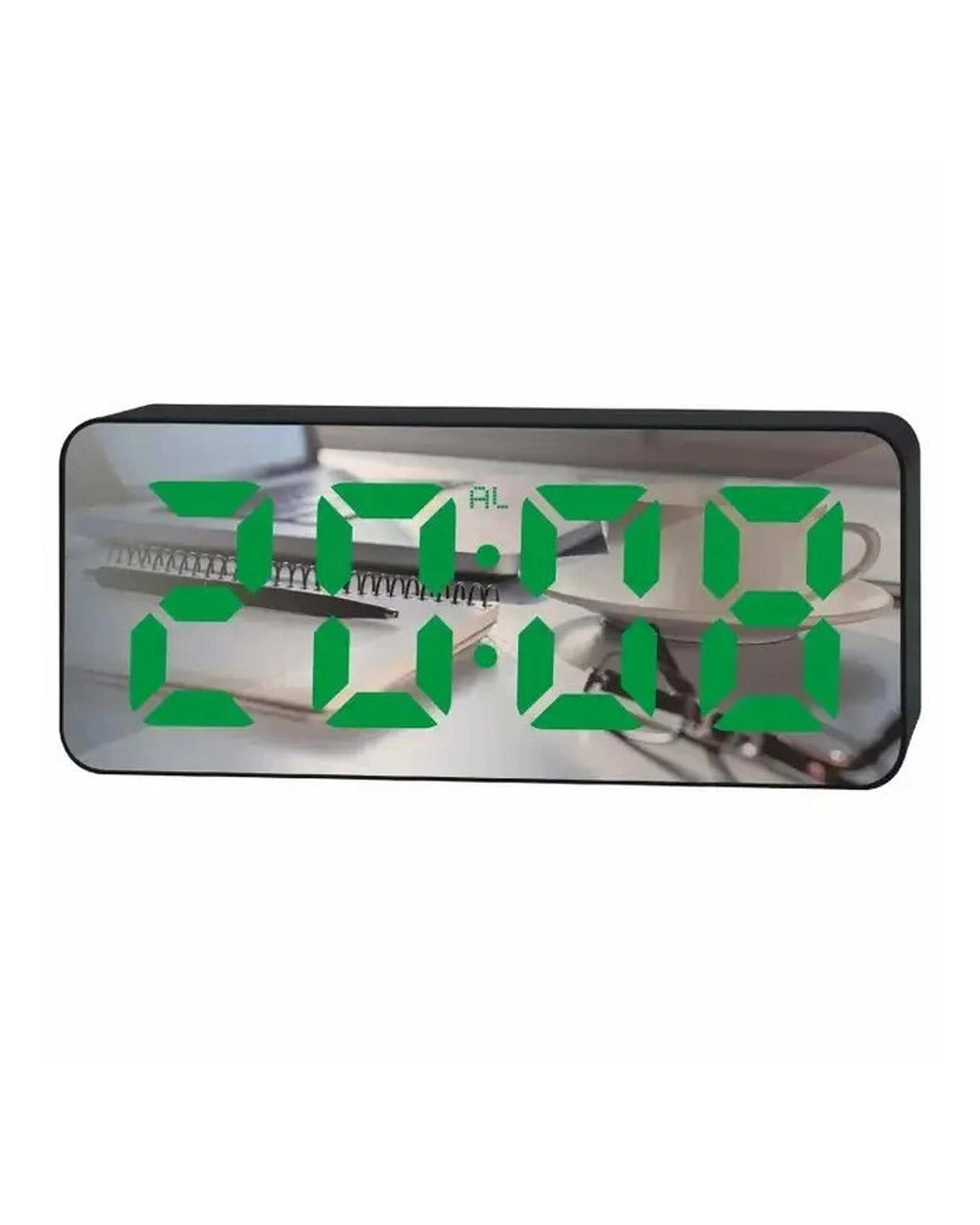 ساعت رومیزی دیجیتال گائوسیو سبز مدل آینه ای کد 3821