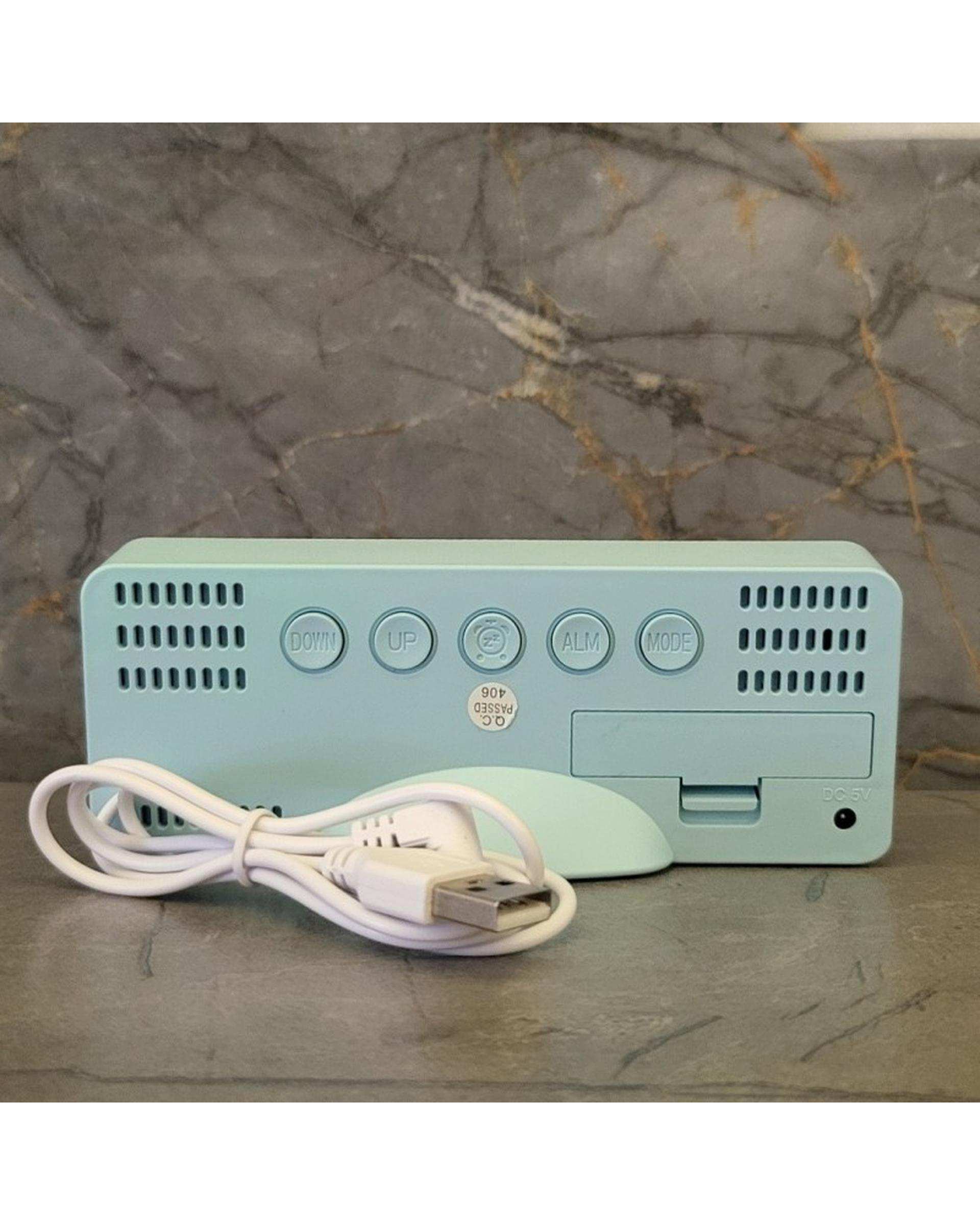 ساعت رومیزی دیجیتال سبز آبی گائوسیو مدل DS-5821L