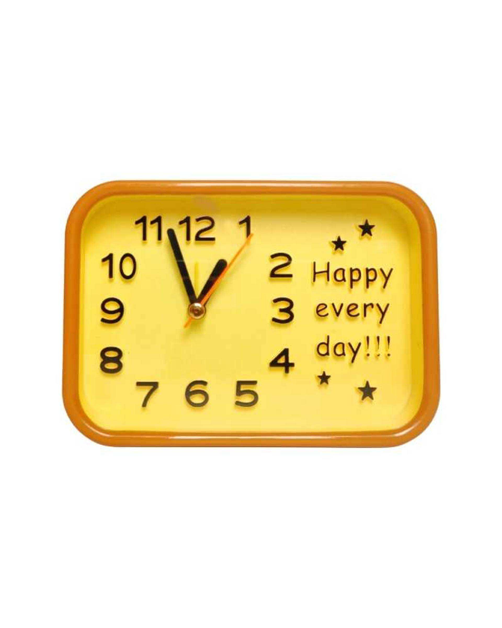 ساعت رومیزی نارنجی مدل CY2302